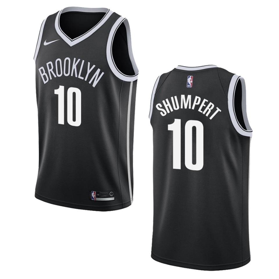 Men's Brooklyn Nets #10 Iman Shumpert Icon Swingman Jersey - Black