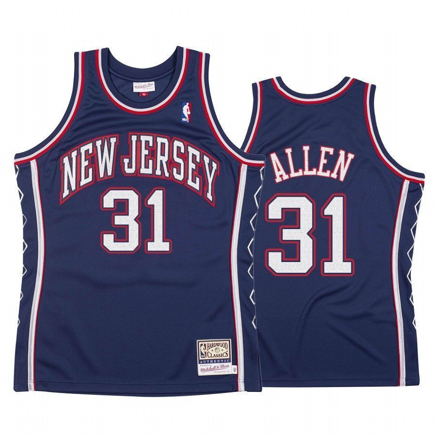 Men's Brooklyn Nets Jarrett Allen 31 Hardwood Classics Jersey - JS387 