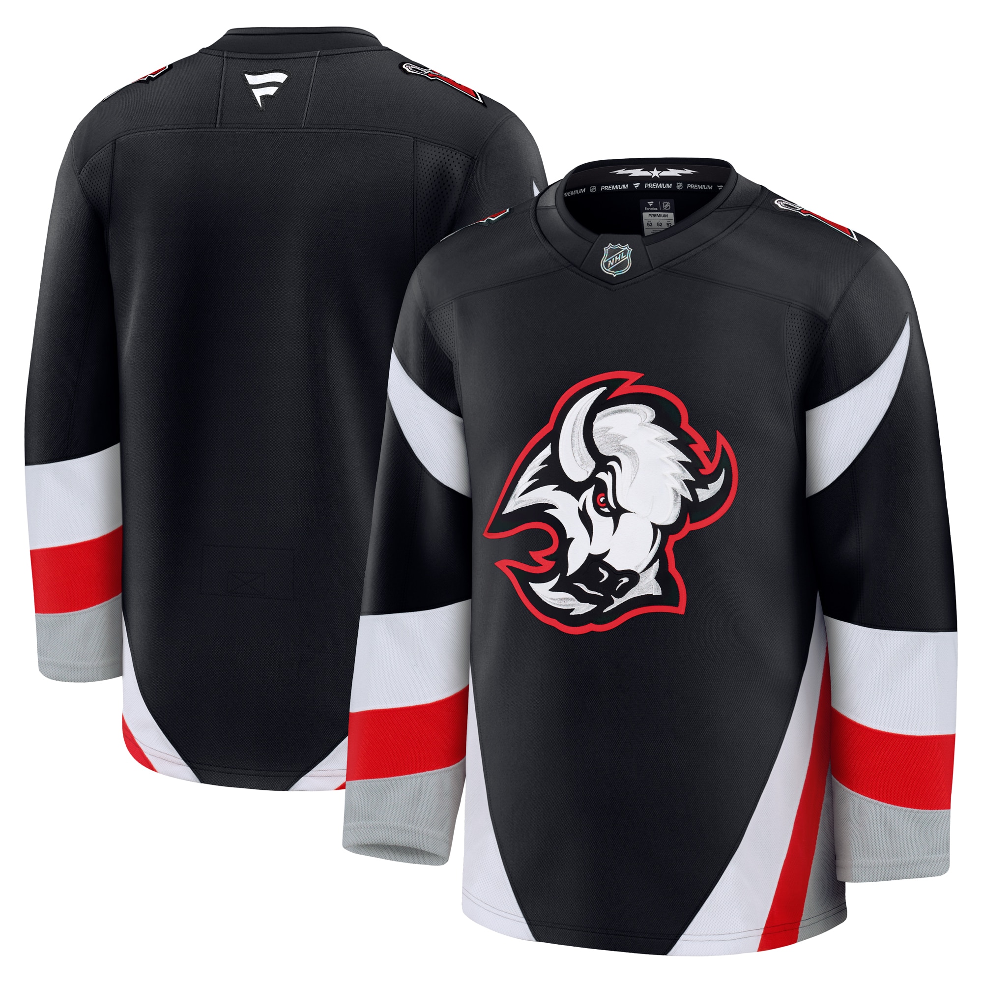 Men's Buffalo Sabres Black Alternate Premium Jersey - JS260 