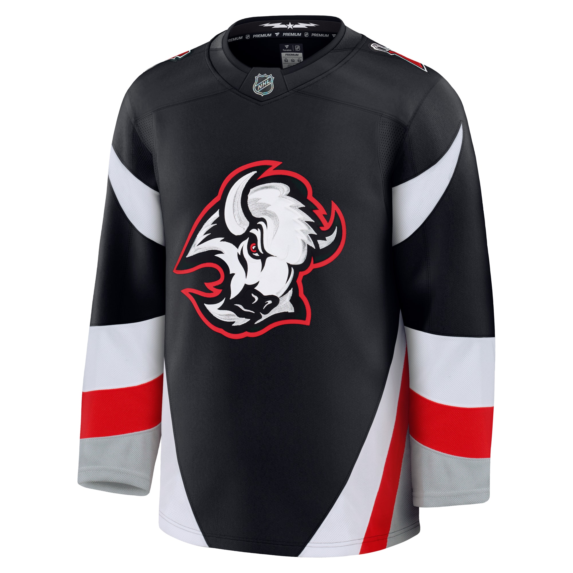 Alternative view of Men's Buffalo Sabres Black Alternate Premium Jersey - JS260 