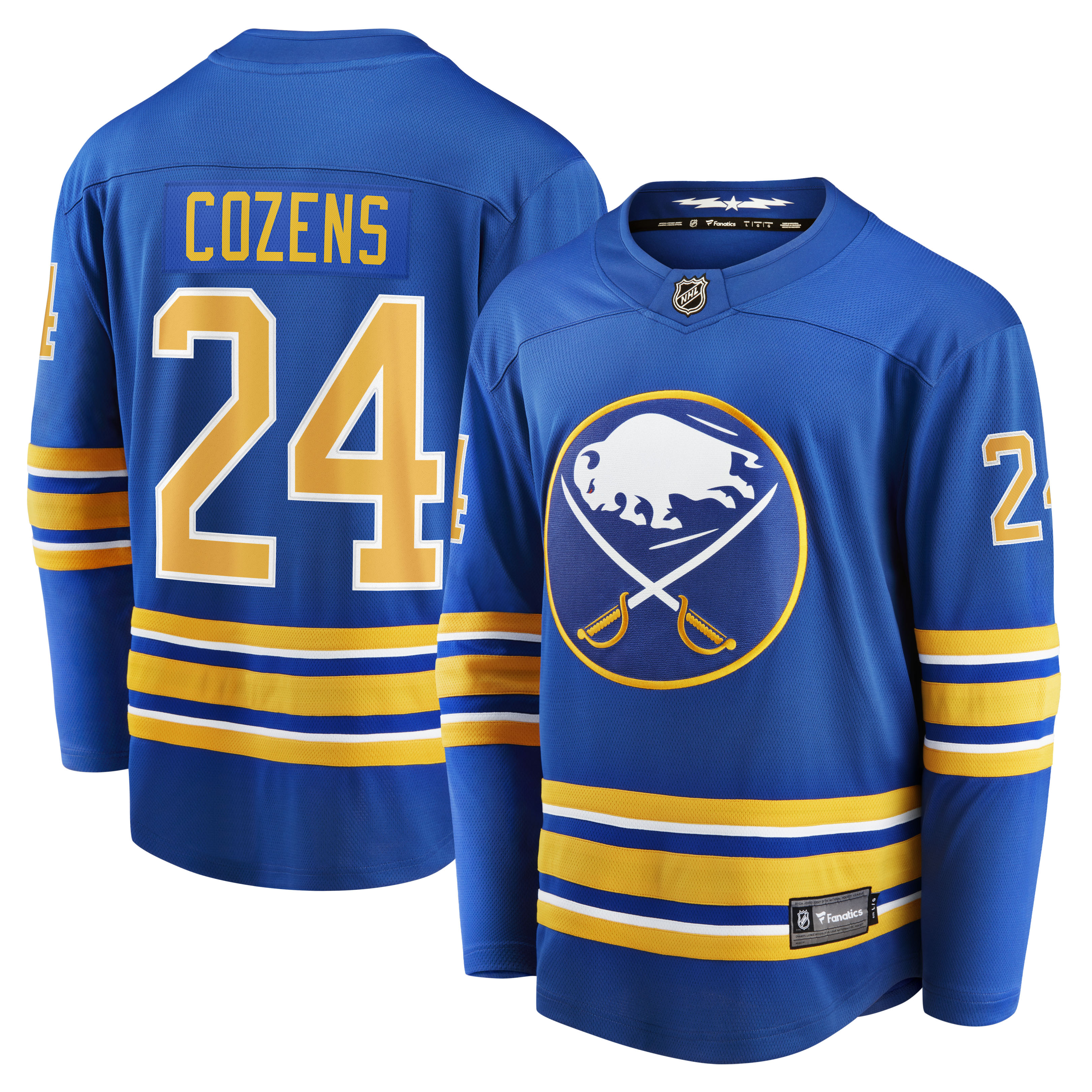 Men's Buffalo Sabres Dylan Cozens Royal Home Breakaway Player Jersey - JS431 