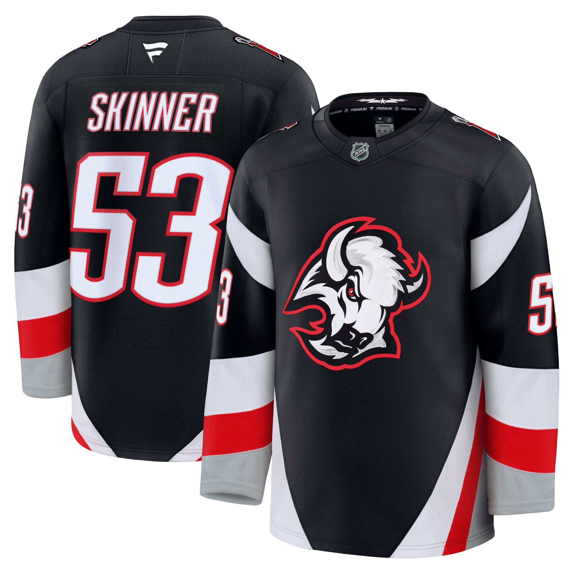 Men's Buffalo Sabres Jeff Skinner Black Alternate Premium Jersey - JS241 