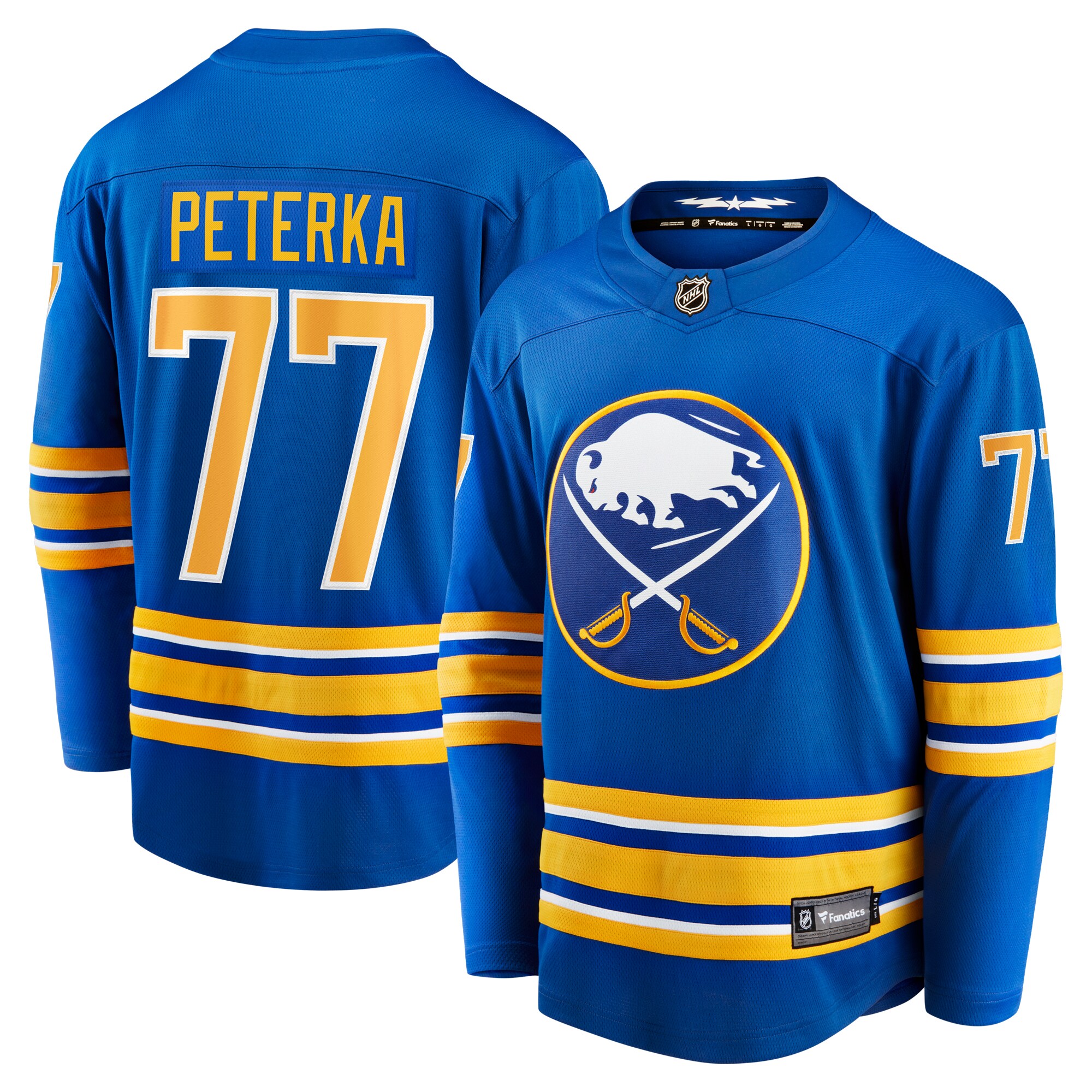 Men's Buffalo Sabres JJ Peterka Royal Home Breakaway Jersey - JS428 