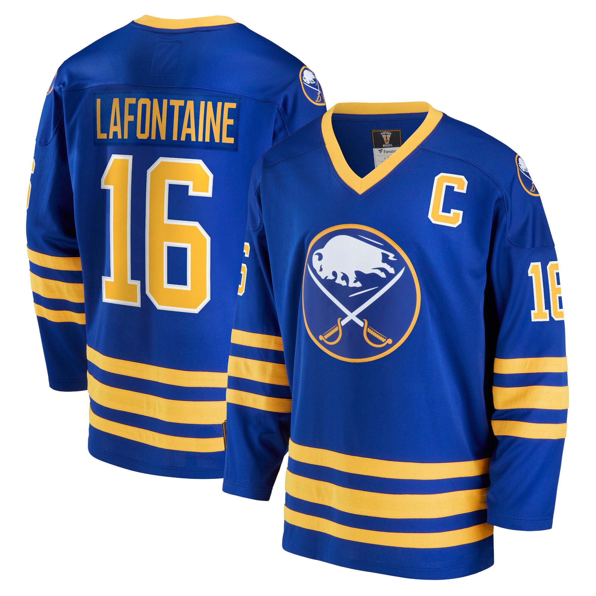Men's Buffalo Sabres Pat LaFontaine Royal Breakaway Retired Player Jersey - JS844 