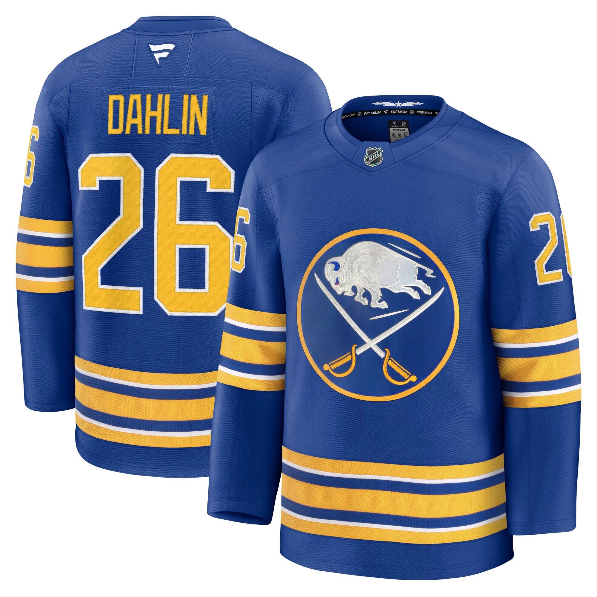 Men's Buffalo Sabres Rasmus Dahlin Royal Home Premium Jersey - JS288 