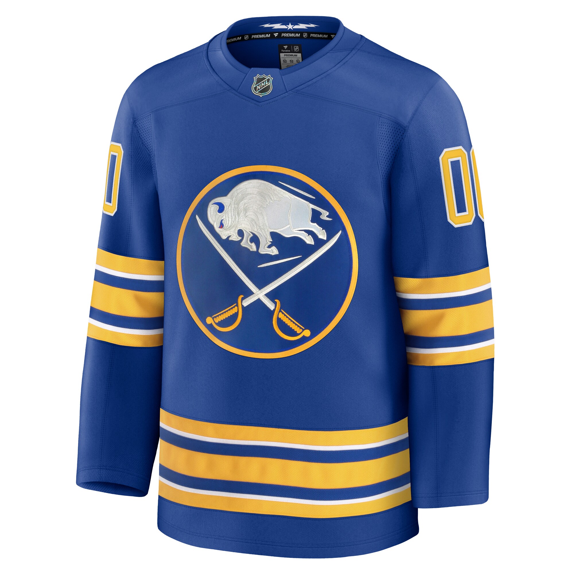 Alternative view of Men's Buffalo Sabres Royal Home Premium Custom Jersey - JS172 