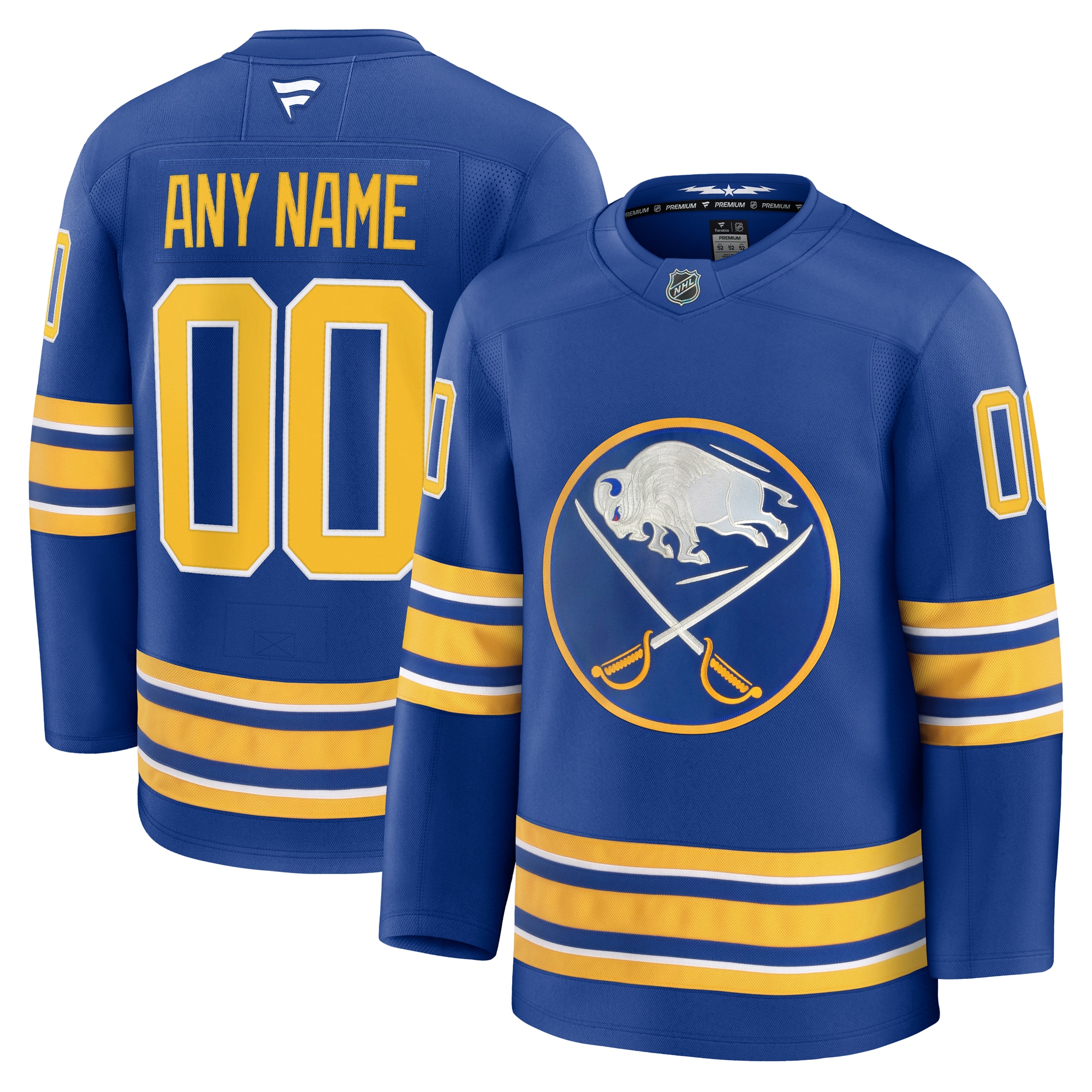 Men's Buffalo Sabres Royal Home Premium Custom Jersey - JS172 