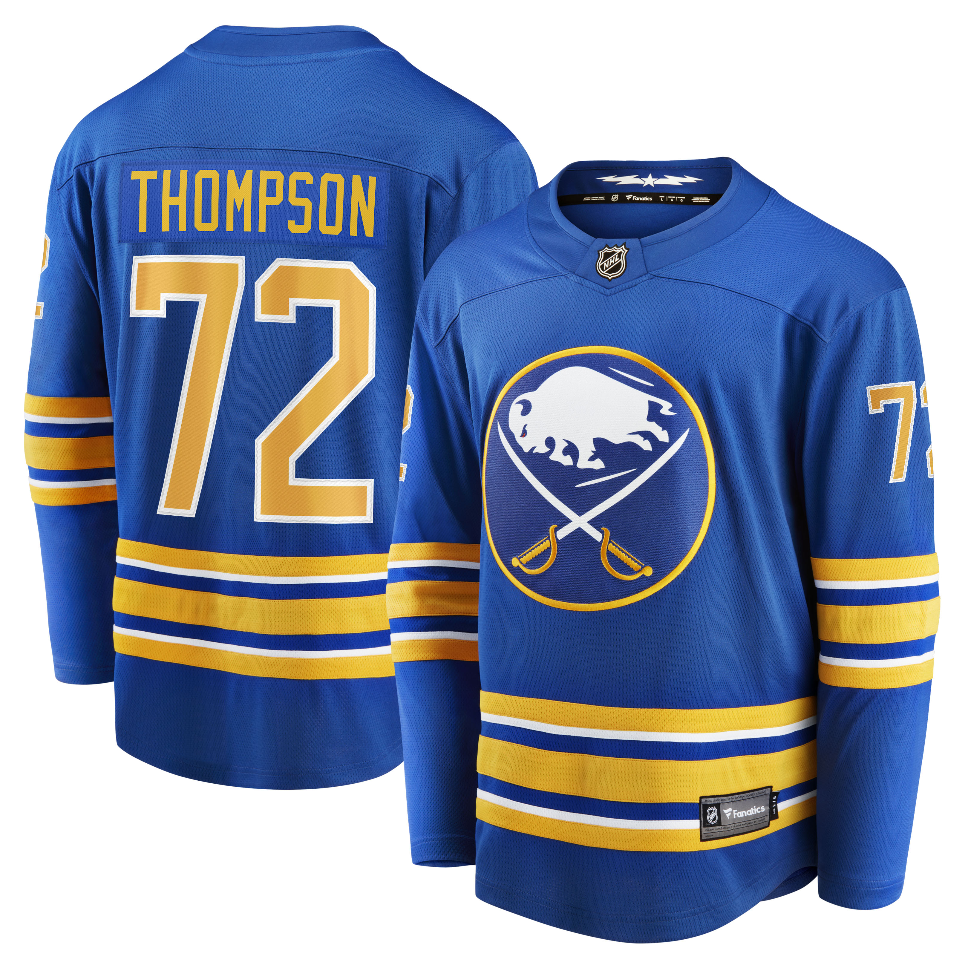 Men's Buffalo Sabres Tage Thompson Royal Home Breakaway Player Jersey - JS640 