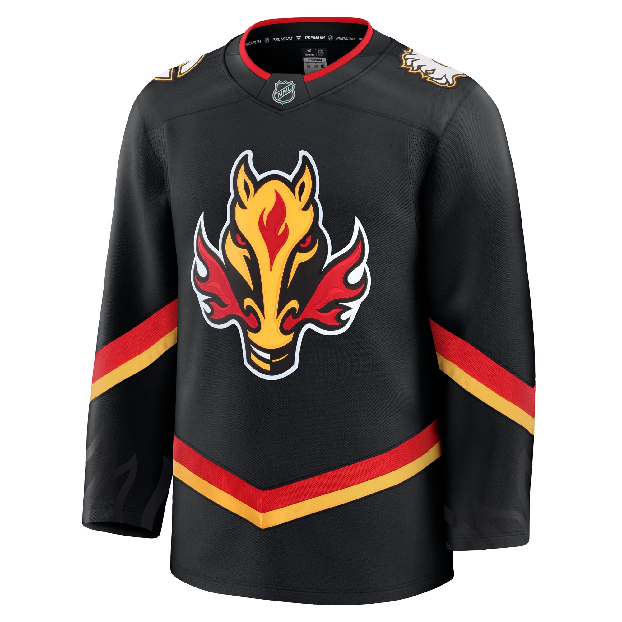 Alternative view of Men's Calgary Flames Black Alternate Premium Jersey - JS113 