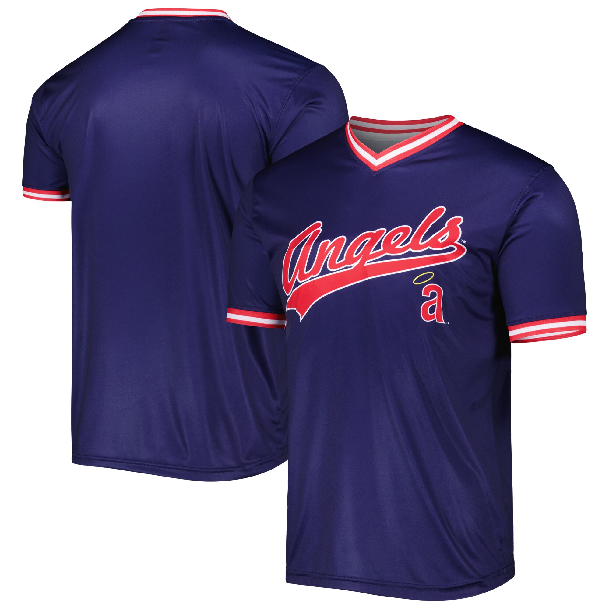 Men's California Angels Stitches Navy Cooperstown Collection Team Jersey 
