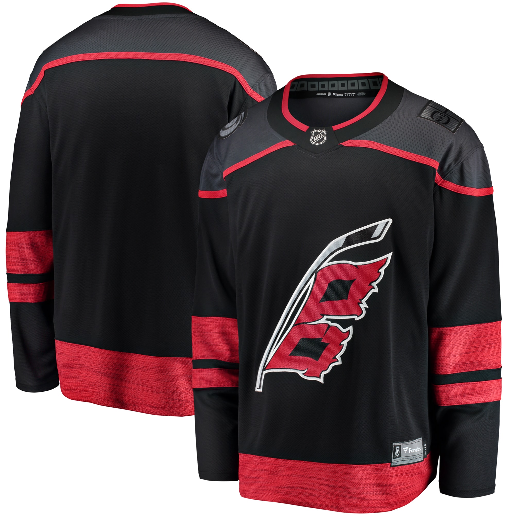Men's Carolina Hurricanes Black Home Breakaway Jersey - JS432 