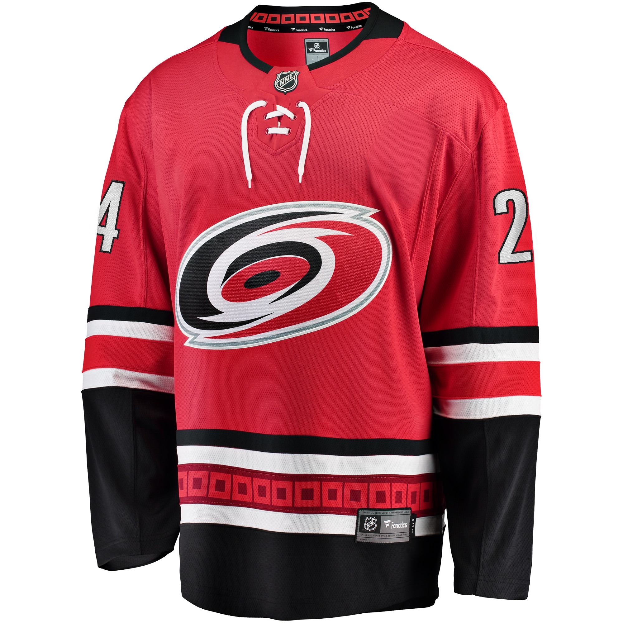 Alternative view of Men's Carolina Hurricanes Seth Jarvis Red Alternate Breakaway Player Jersey - JS312 