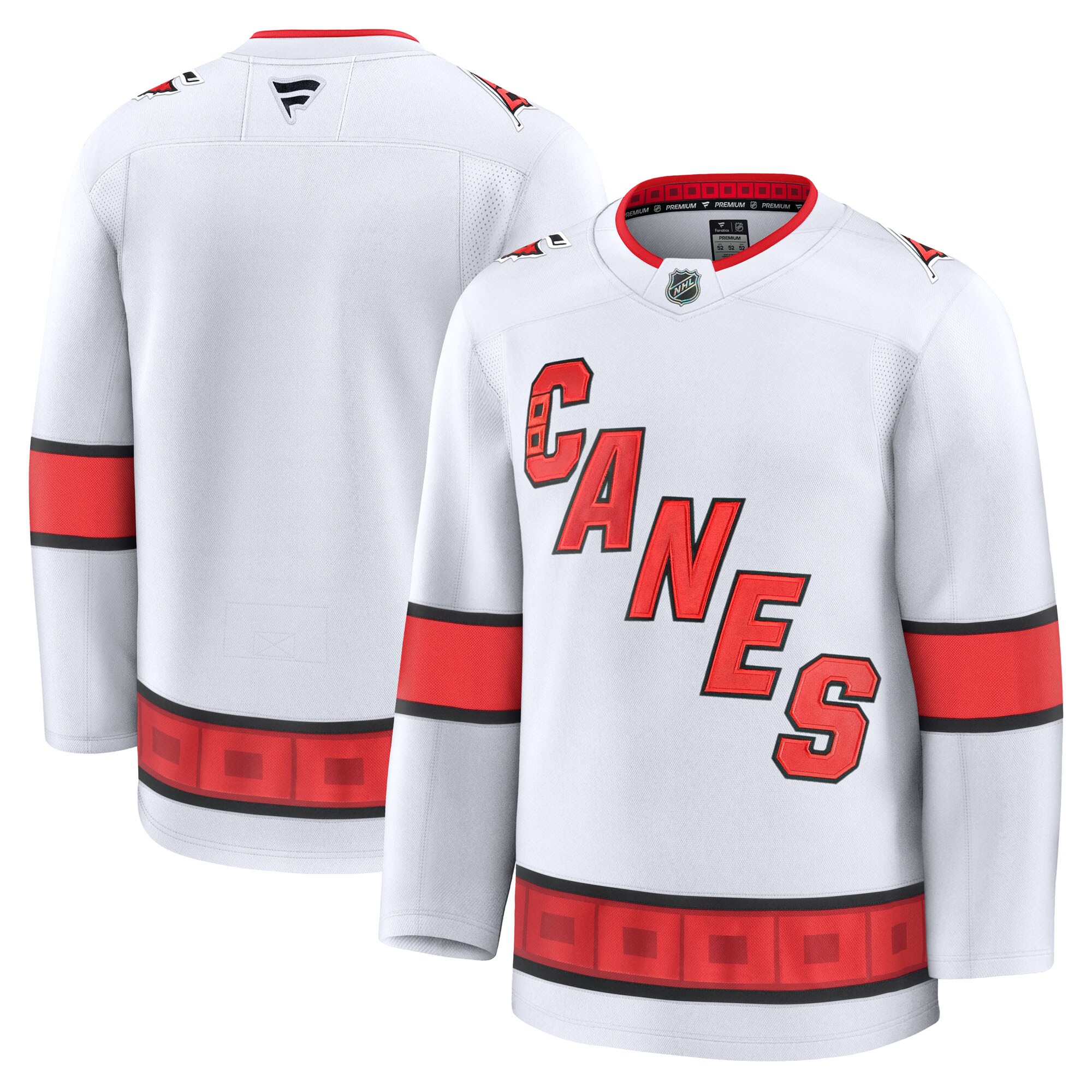 Men's Carolina Hurricanes White Away Premium Jersey - JS393 