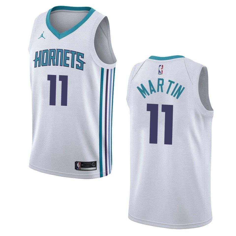Men's Charlotte Hornets 11 Cody Martin Association Swingman Jersey - White - JS958 