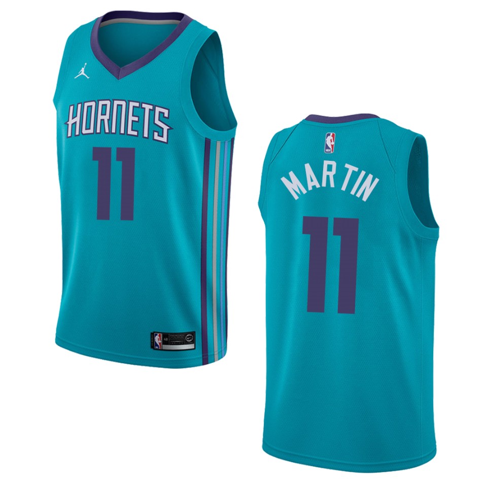 Men's Charlotte Hornets #11 Cody Martin Icon Swingman Jersey - Teal