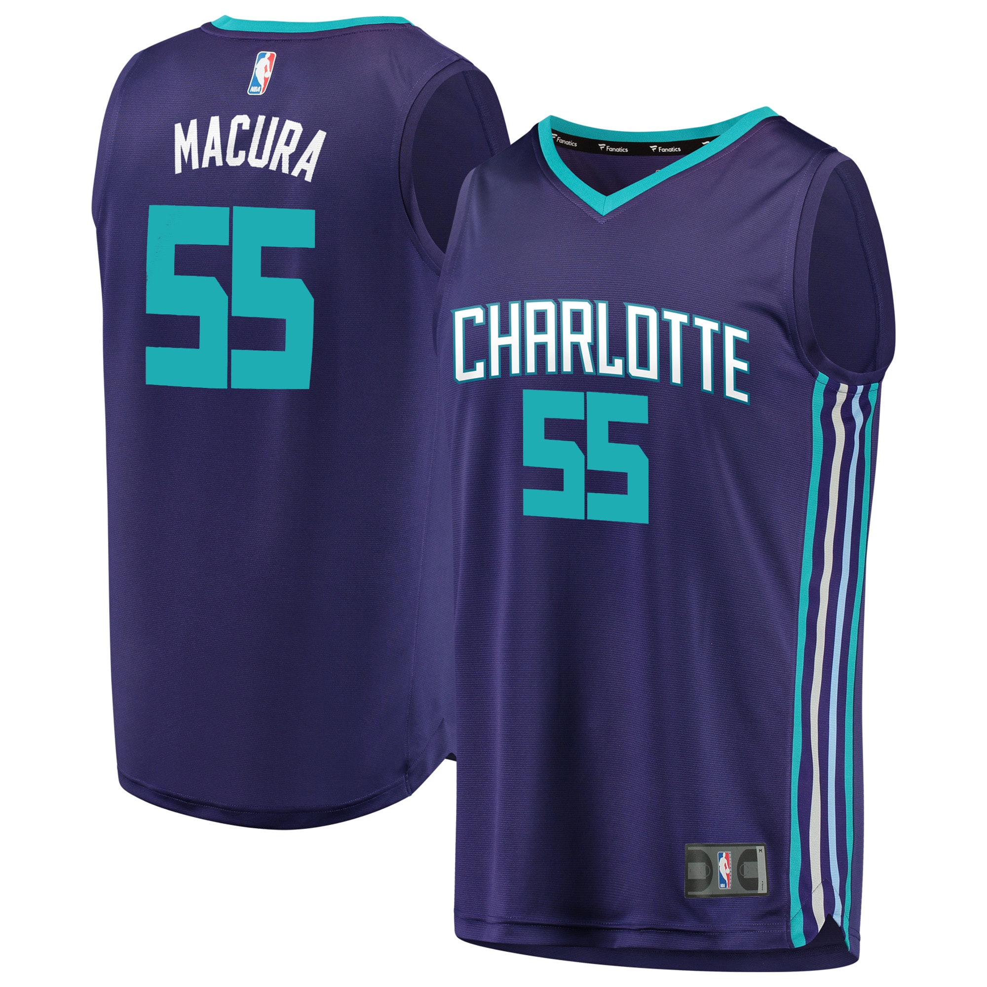 Men's Charlotte Hornets #55 J.p. Macura Statement Swingman Jersey - Purple