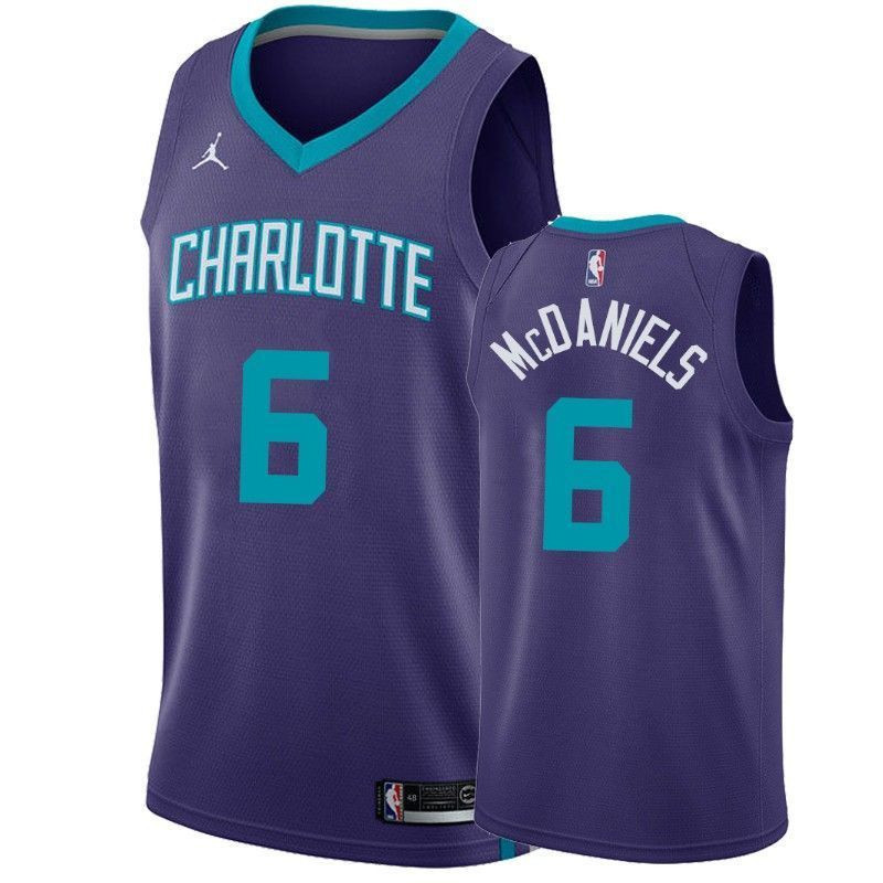 Men's Charlotte Hornets Jalen Mcdaniels 6 Statet Jersey - JS440 