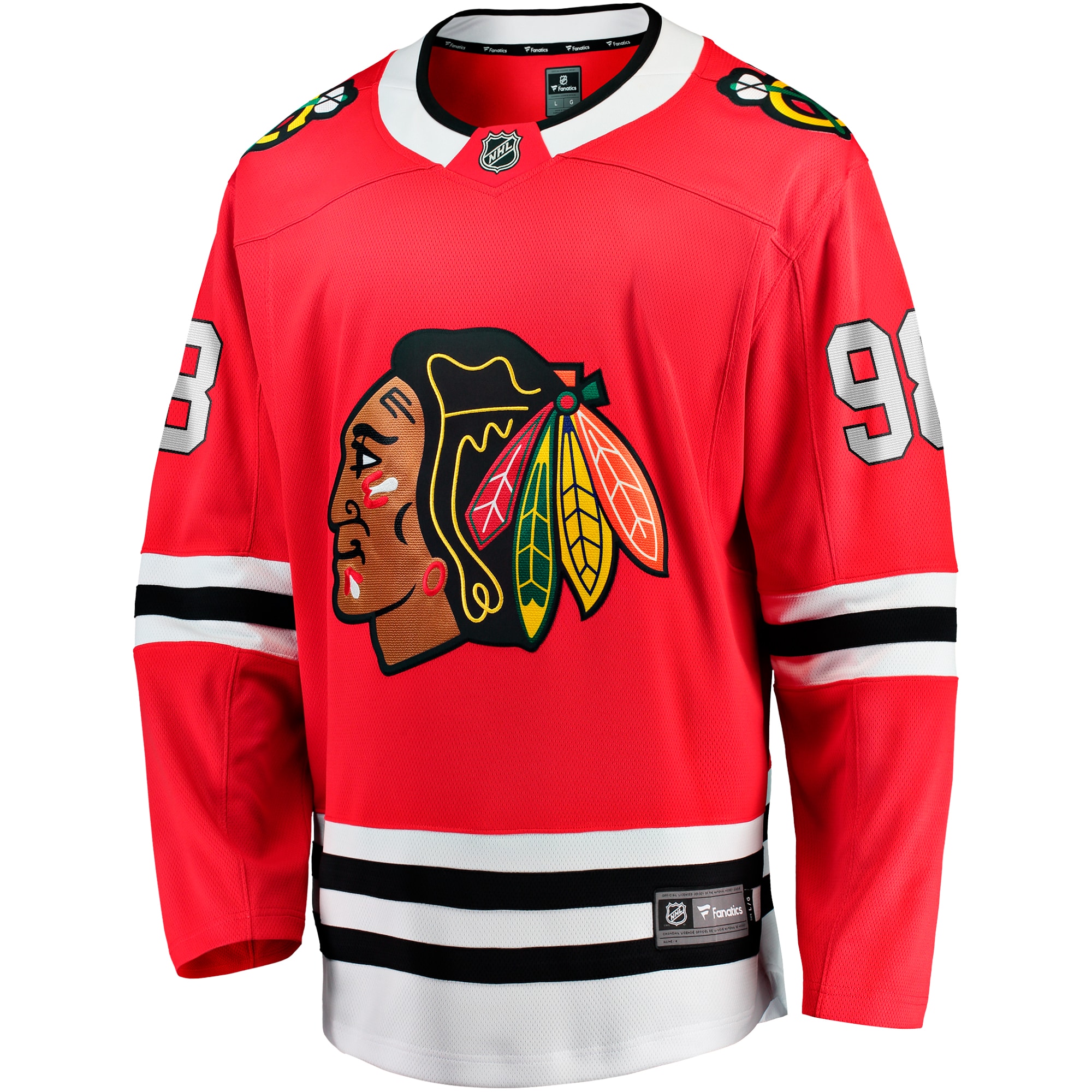Alternative view of Men's Chicago Blackhawks Connor Bedard Red Home Breakaway Player Jersey - JS616 