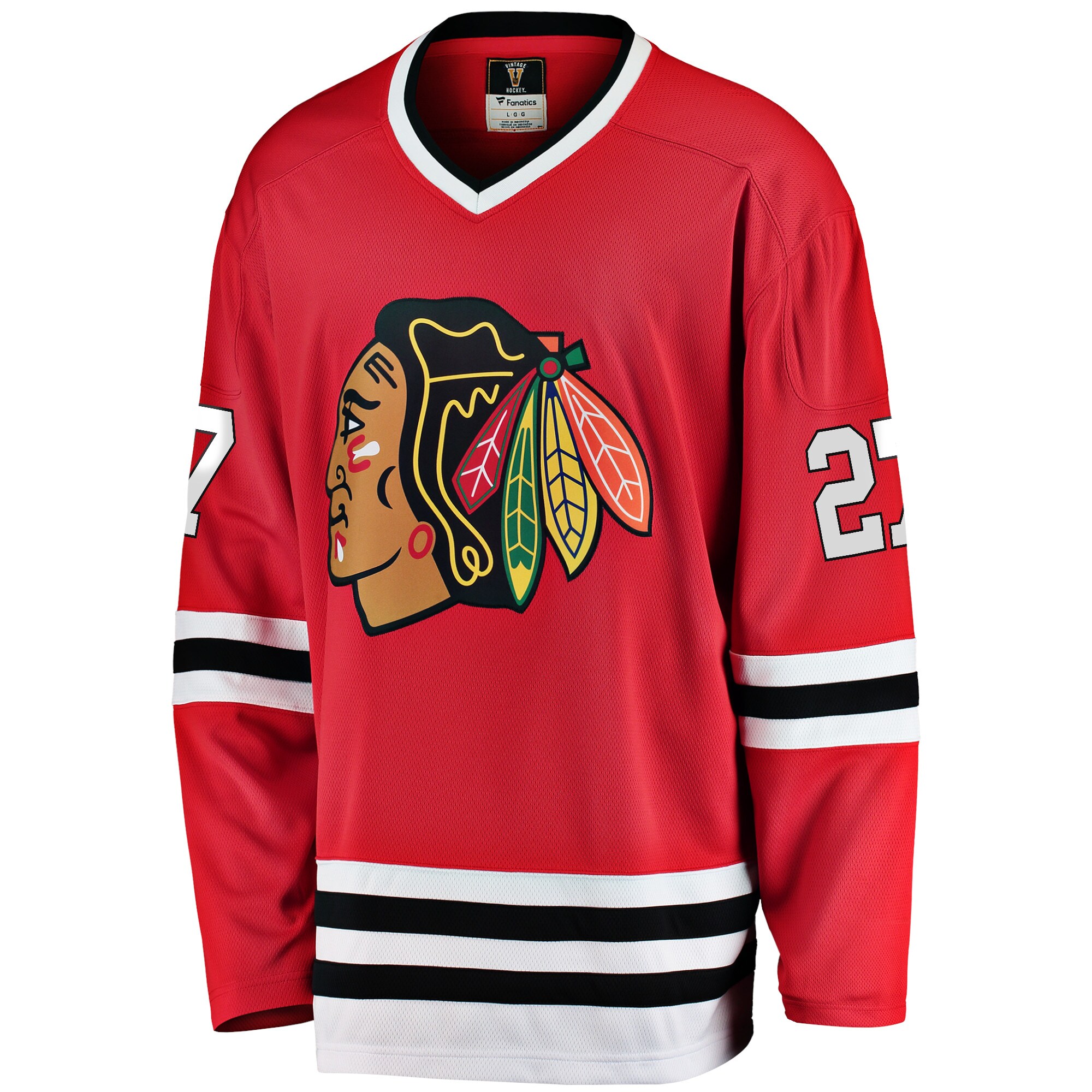 Alternative view of Men's Chicago Blackhawks Jeremy Roenick Red Premier Breakaway Retired Player Jersey - JS826 