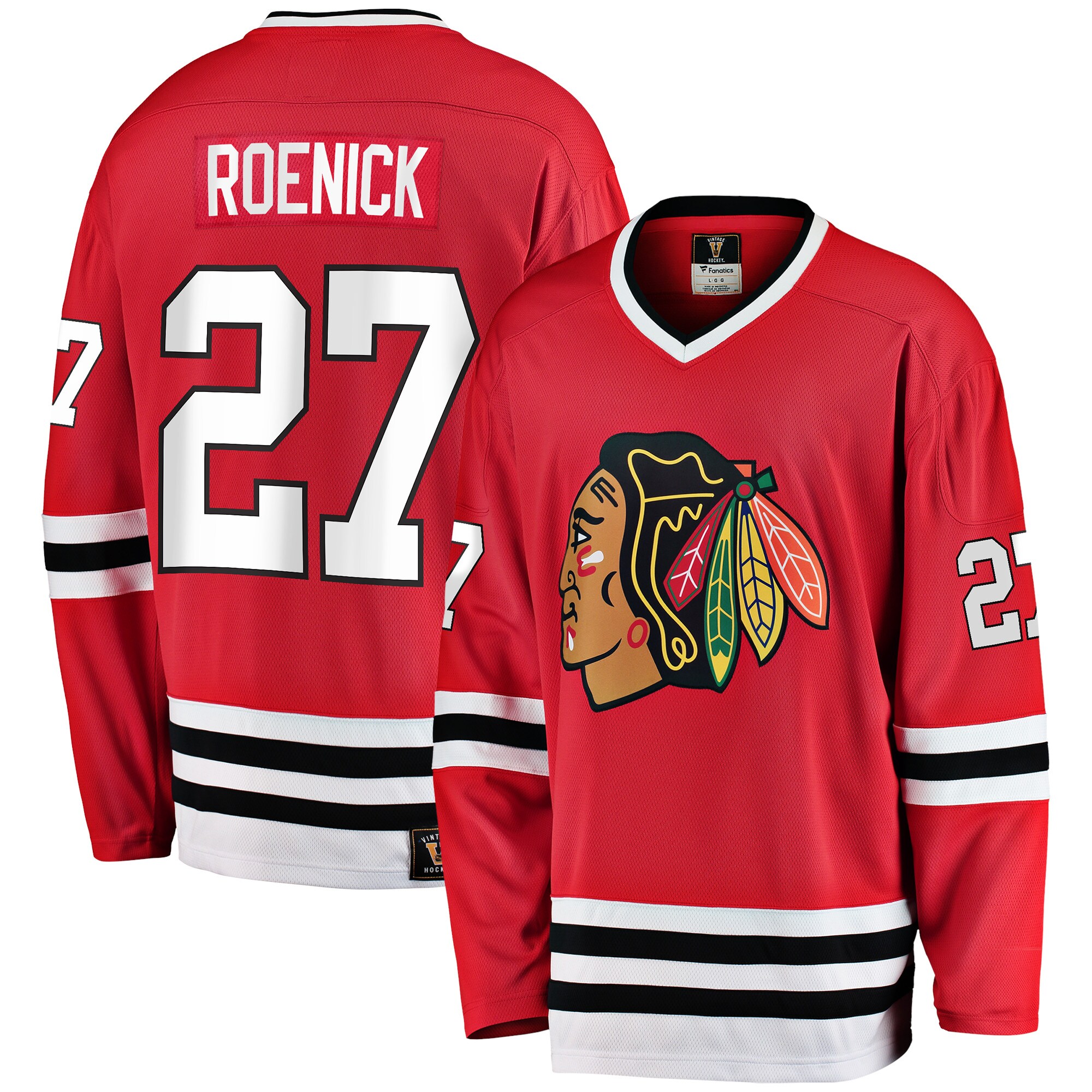 Men's Chicago Blackhawks Jeremy Roenick Red Premier Breakaway Retired Player Jersey - JS826 