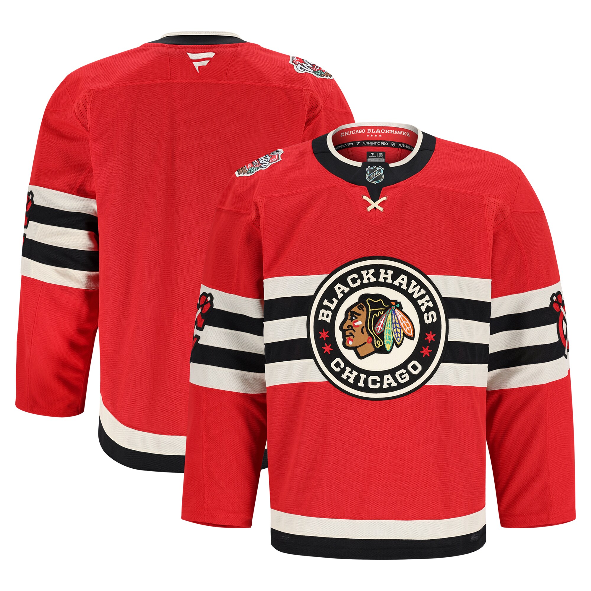 Men's Chicago Blackhawks Red 2025 NHL Winter Classic Pro Jersey - JS977 