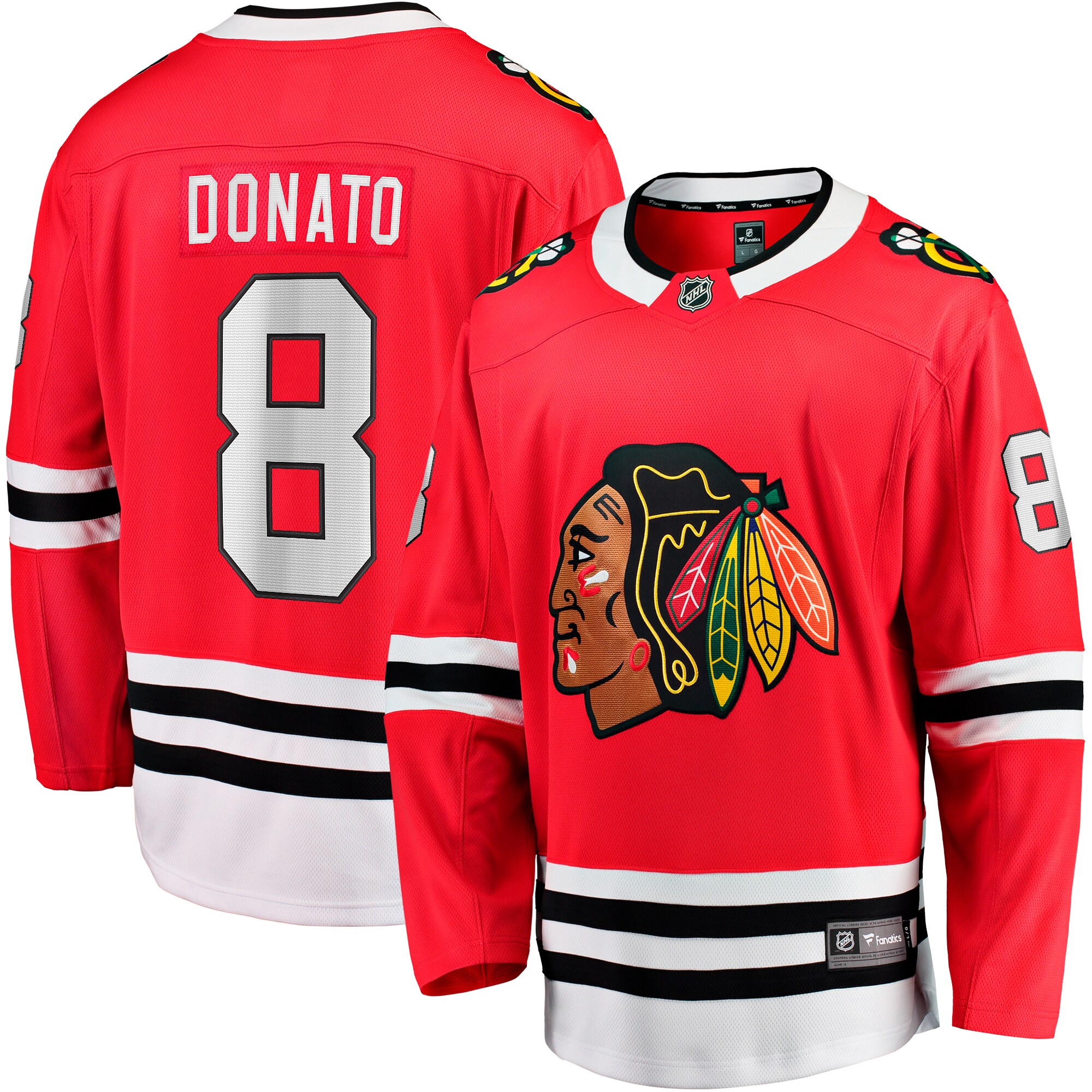 Men's Chicago Blackhawks Ryan Donato Red Home Breakaway Jersey - JS539 