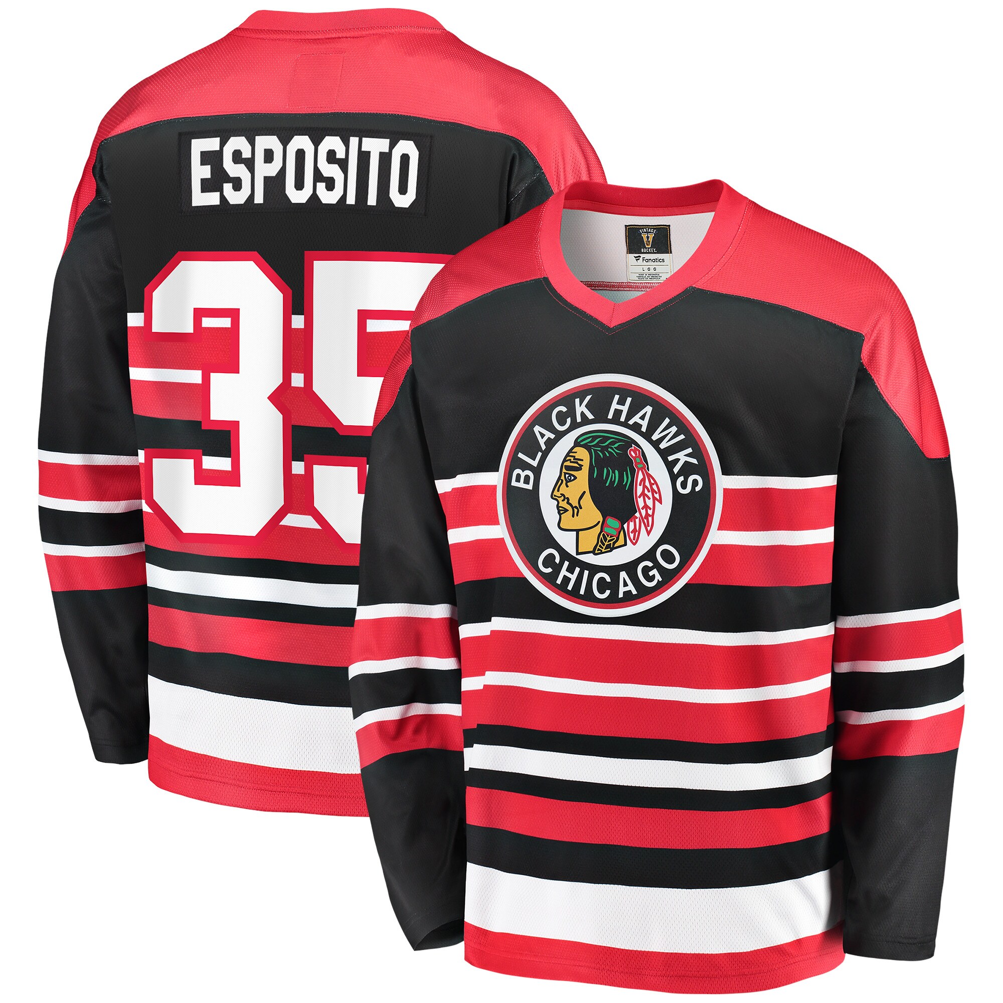 Men's Chicago Blackhawks Tony Esposito Red Premier Breakaway Retired Player Jersey - JS256 