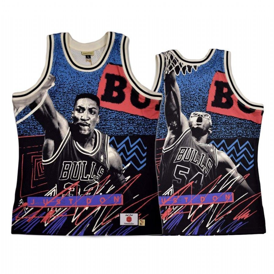 Men's Chicago Bulls Blue Jam Just Don Jersey - JS836 