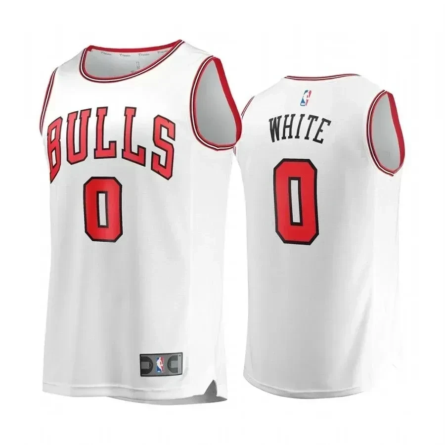 Men's Chicago Bulls Coby White White Association Jersey - JS889 