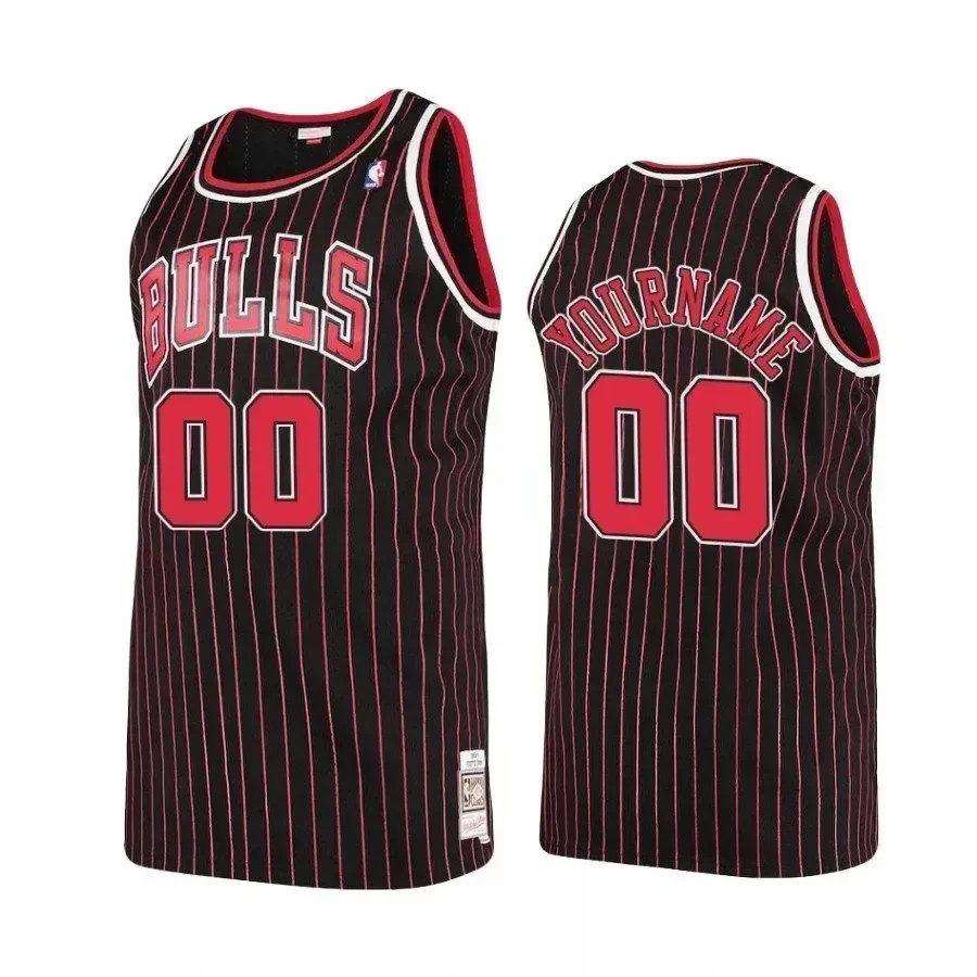 Men's Chicago Bulls Custom 00 Hardwood Classics Jersey - JS869 