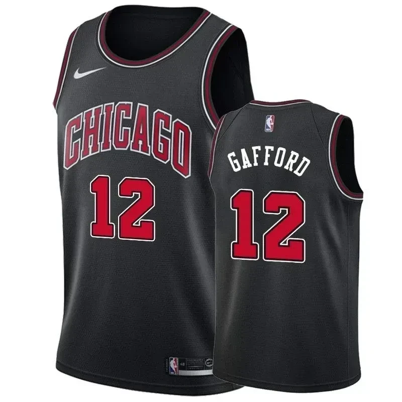 Men's Chicago Bulls Daniel Gafford Statet Jersey - JS241 