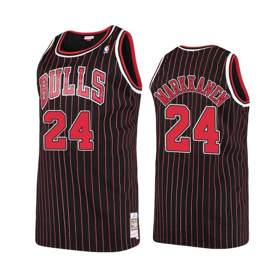 Men's Chicago Bulls Lauri Markkanen 24 Hardwood Classics Jersey - JS850 