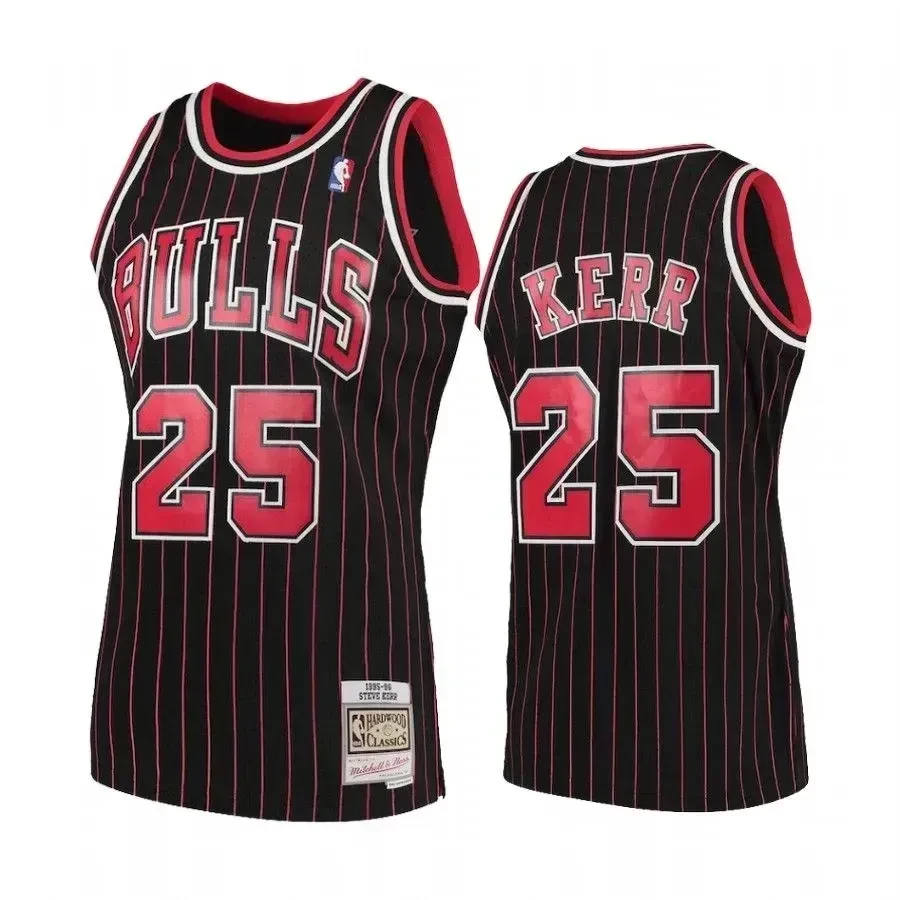 Men's Chicago Bulls Steve Kerr Black Jersey - JS808 