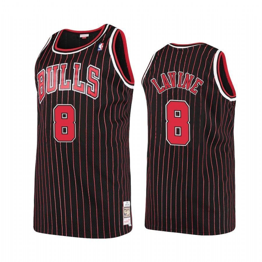 Men's Chicago Bulls Zach Lavine 8 Hardwood Classics Jersey - JS642 