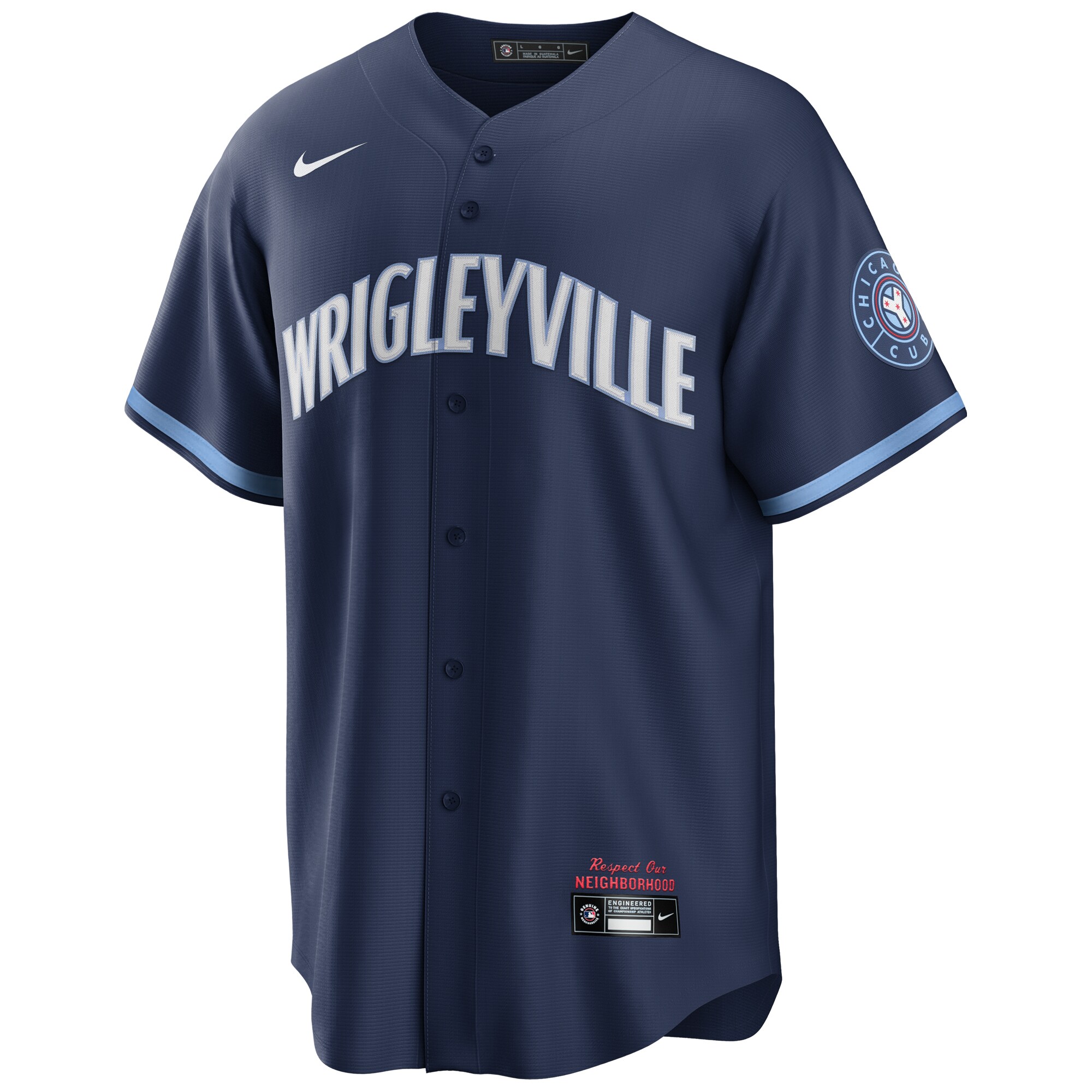 Alternative view of Men's Chicago Cubs Navy City Connect Jersey
