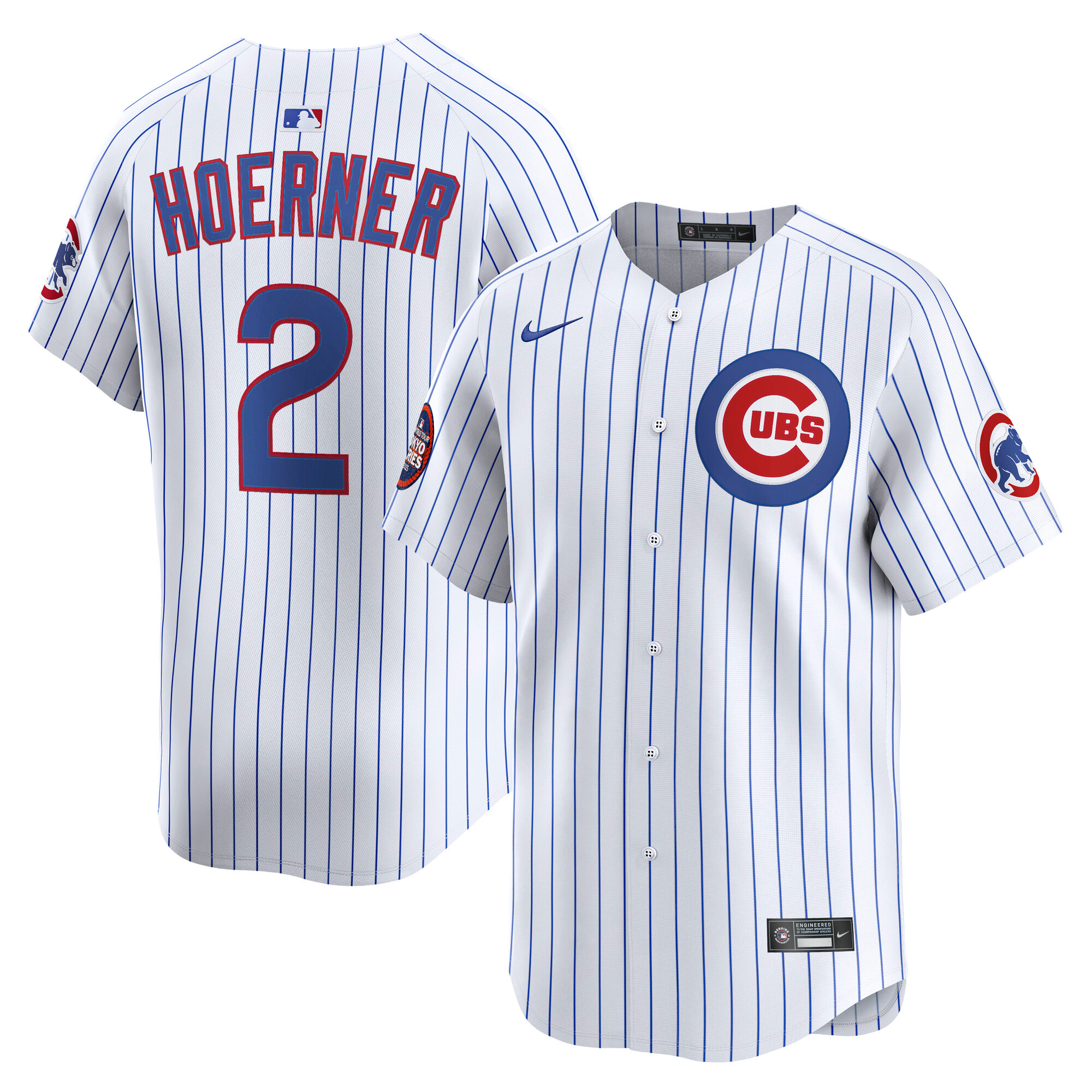 Men's Chicago Cubs Nico Hoerner White 2025 MLB World Tour: Tokyo Series Home Limited Player Jersey