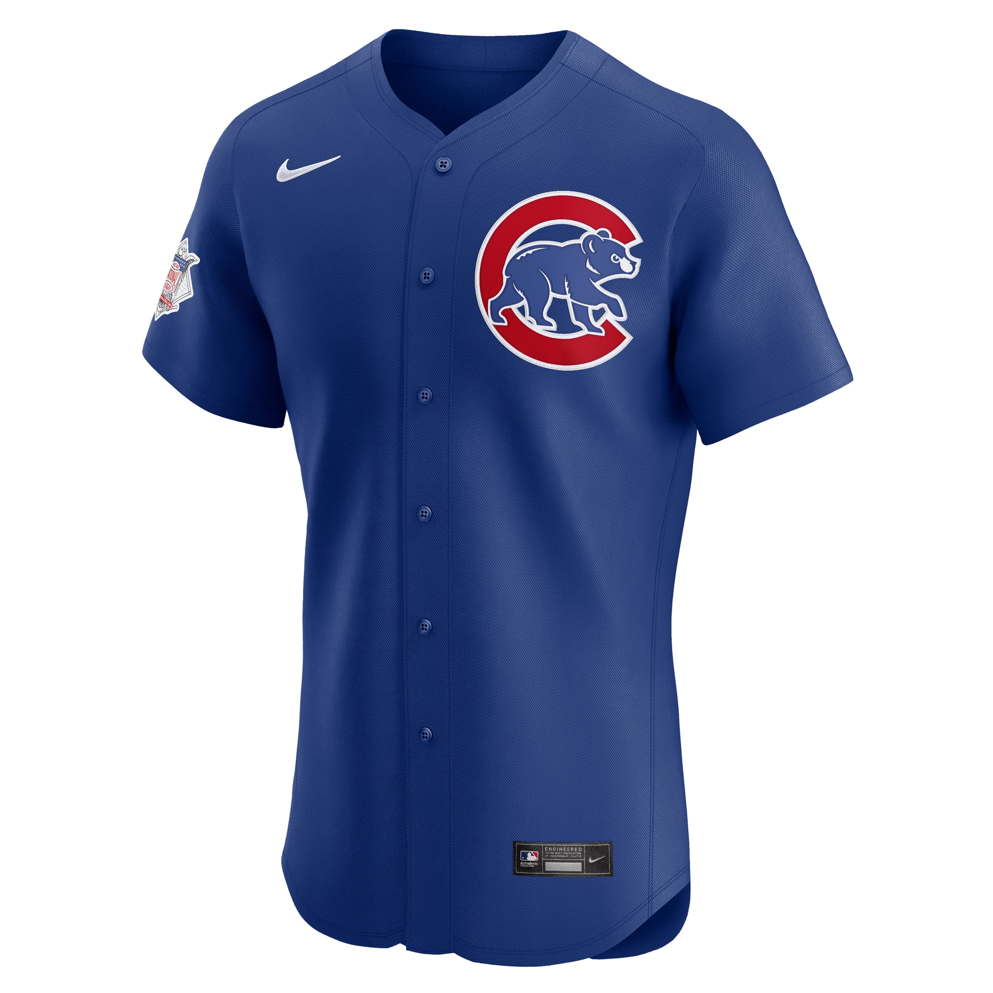Alternative view of Men's Chicago Cubs Royal Alternate Vapor Premier Elite Patch Jersey