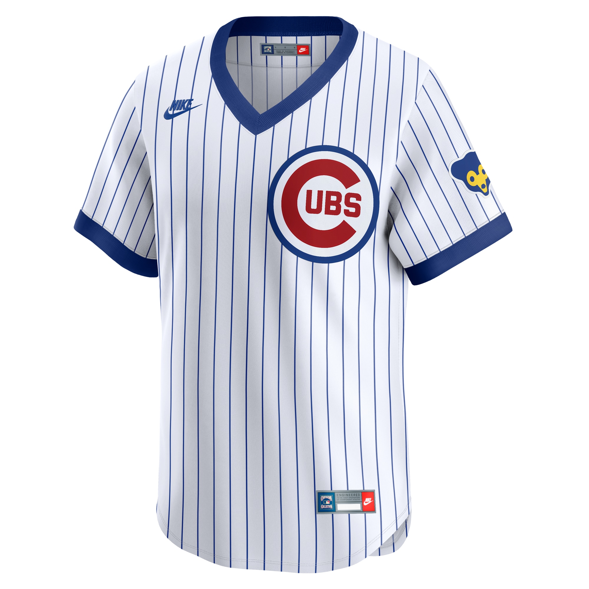 Alternative view of Men's Chicago Cubs Ryne Sandberg White Throwback Cooperstown Collection Limited Jersey