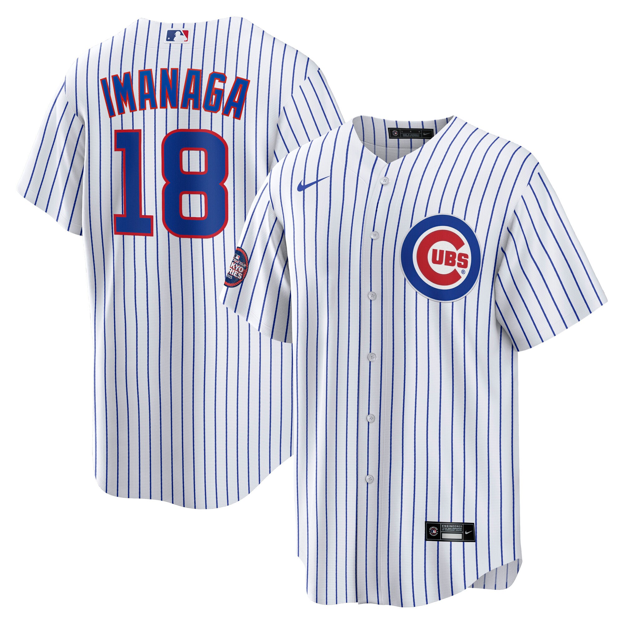 Men's Chicago Cubs Shōta Imanaga White 2025 MLB World Tour: Tokyo Series Home Player Jersey