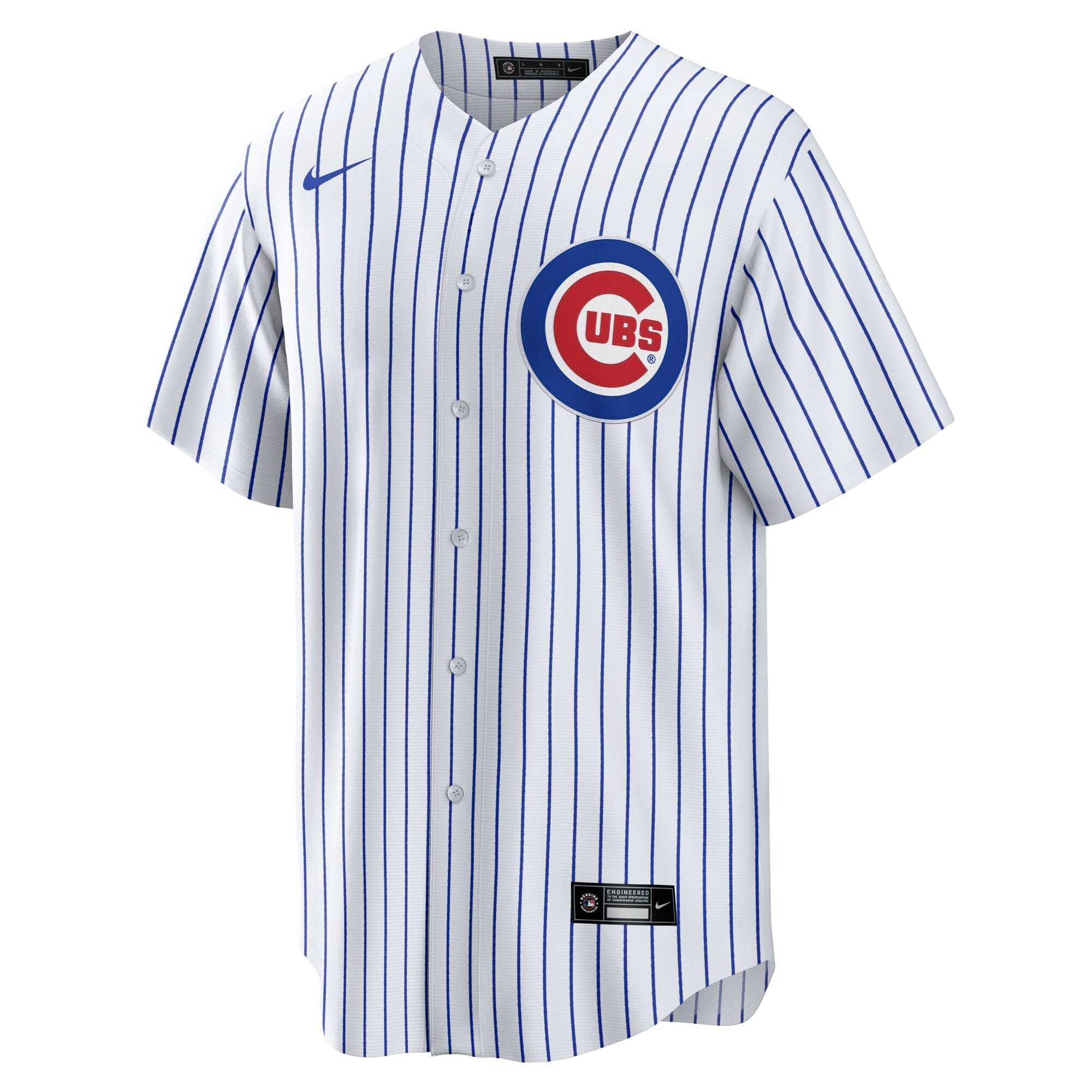 Alternative view of Men's Chicago Cubs White #1 Dad Home Jersey