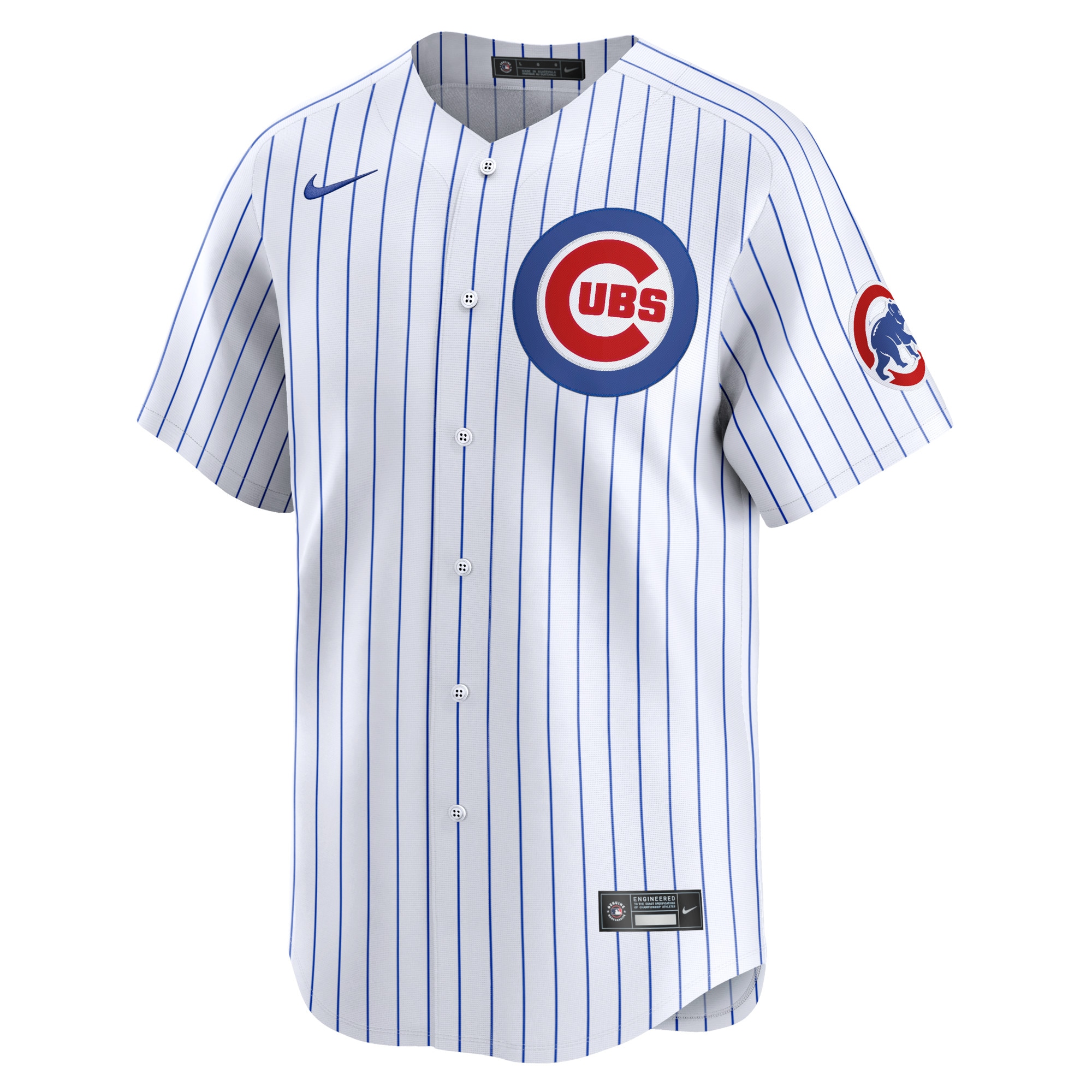 Alternative view of Men's Chicago Cubs White 2024 Jackie Robinson Day Home Limited Jersey