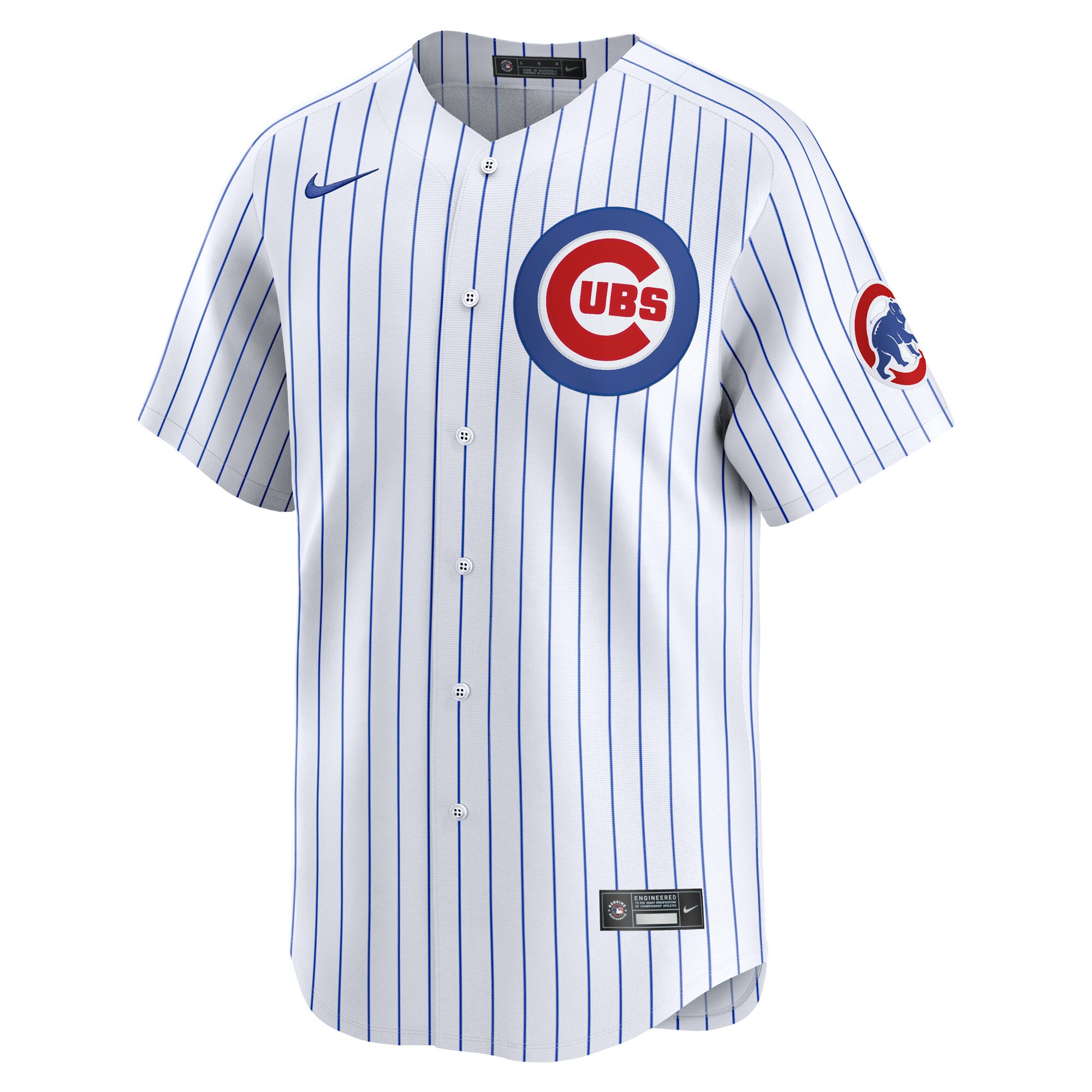 Alternative view of Men's Chicago Cubs White Home Limited Pick-A-Player Retired Roster Jersey