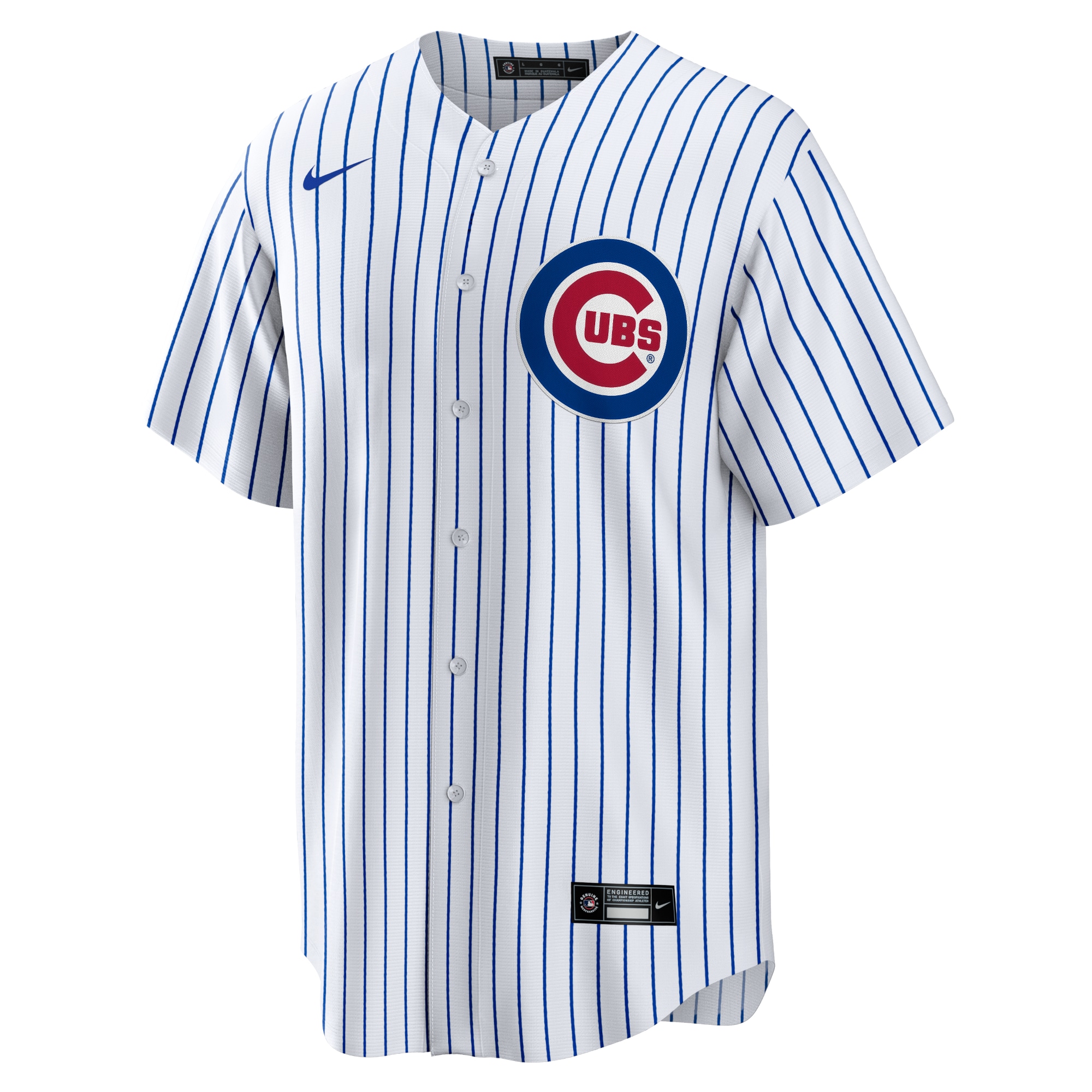 Alternative view of Men's Chicago Cubs White Home Team Jersey