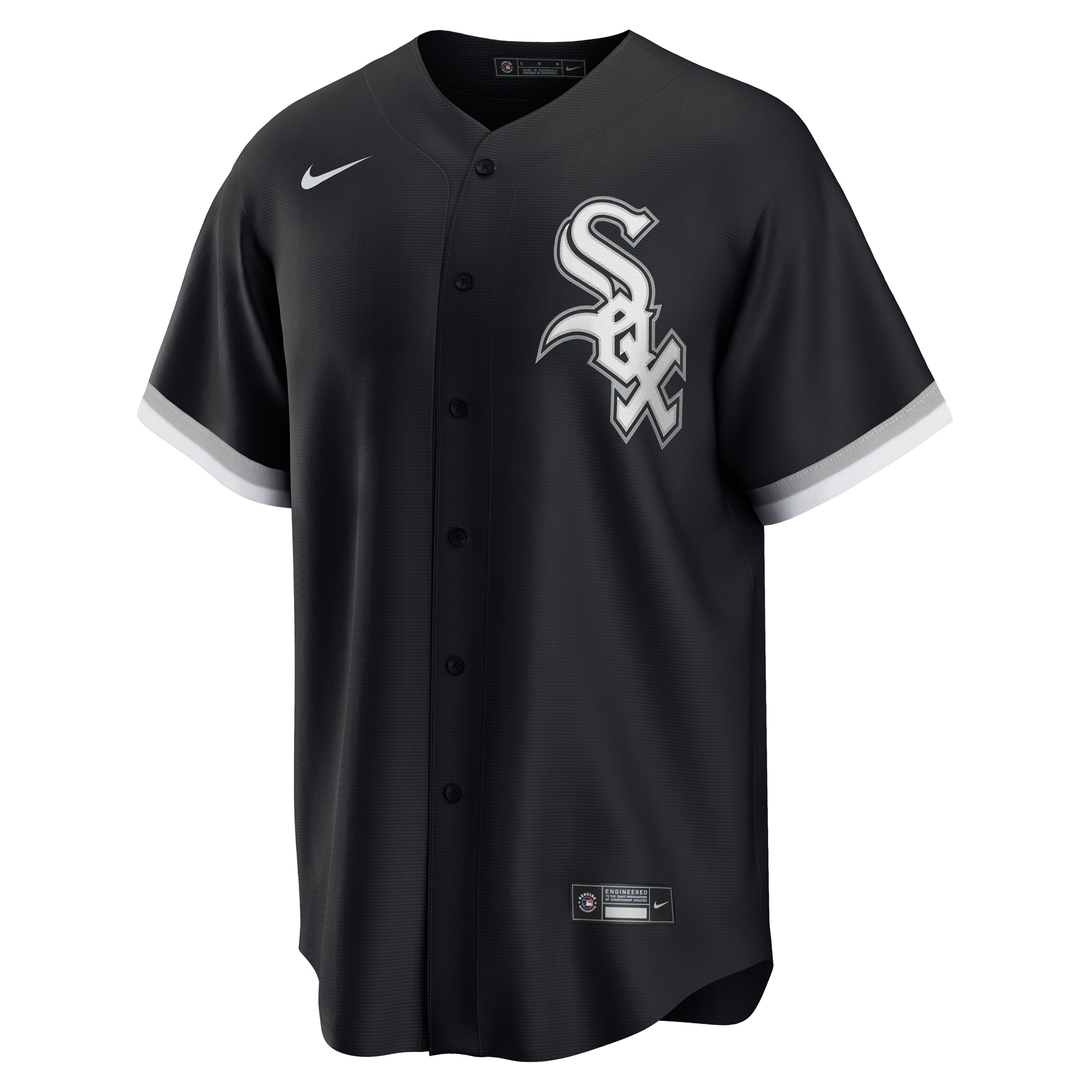 Alternative view of Men's Chicago White Sox Luis Robert Jr. Black Alternate Player Jersey