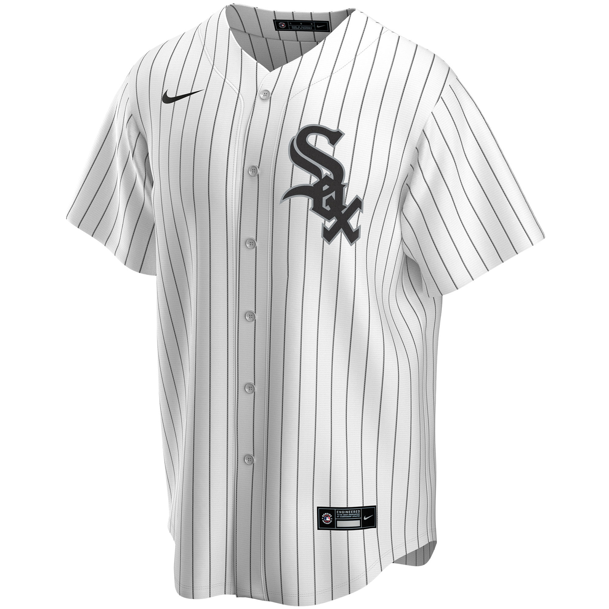 Alternative view of Men's Chicago White Sox White Home Custom Jersey