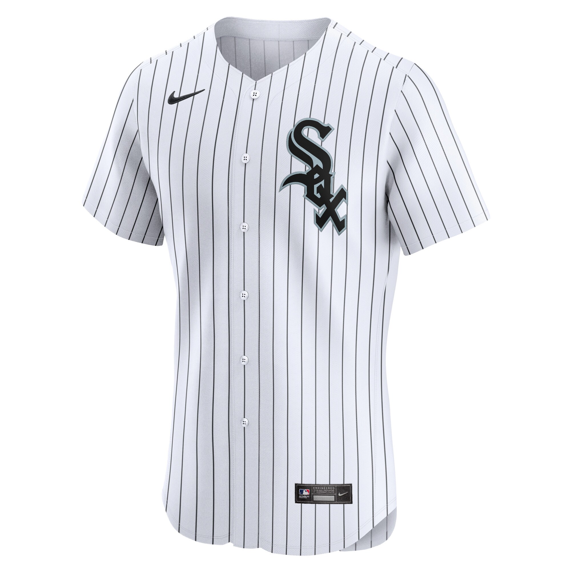Alternative view of Men's Chicago White Sox White Home Elite Jersey