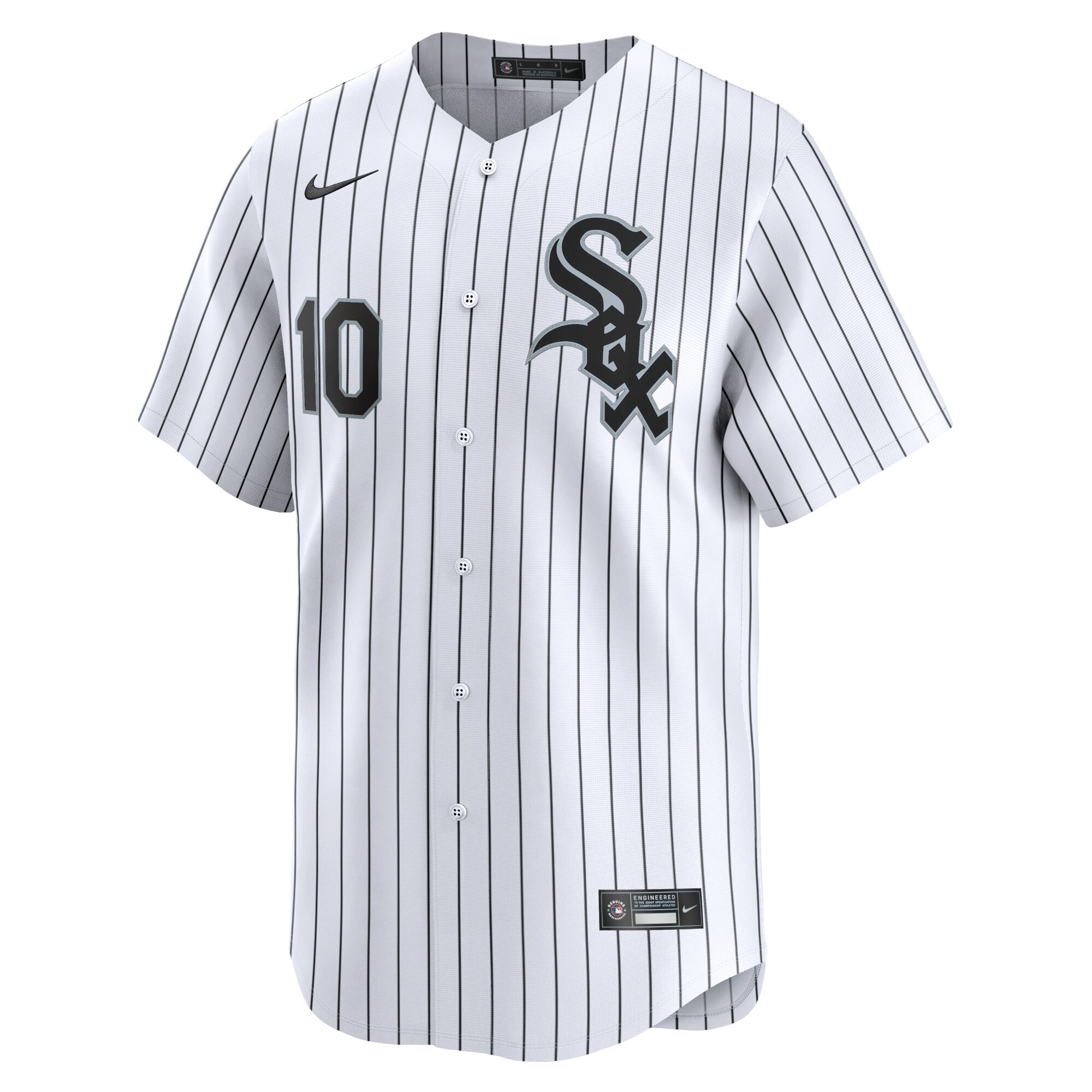 Alternative view of Men's Chicago White Sox Yoan Moncada White Home Limited Player Jersey
