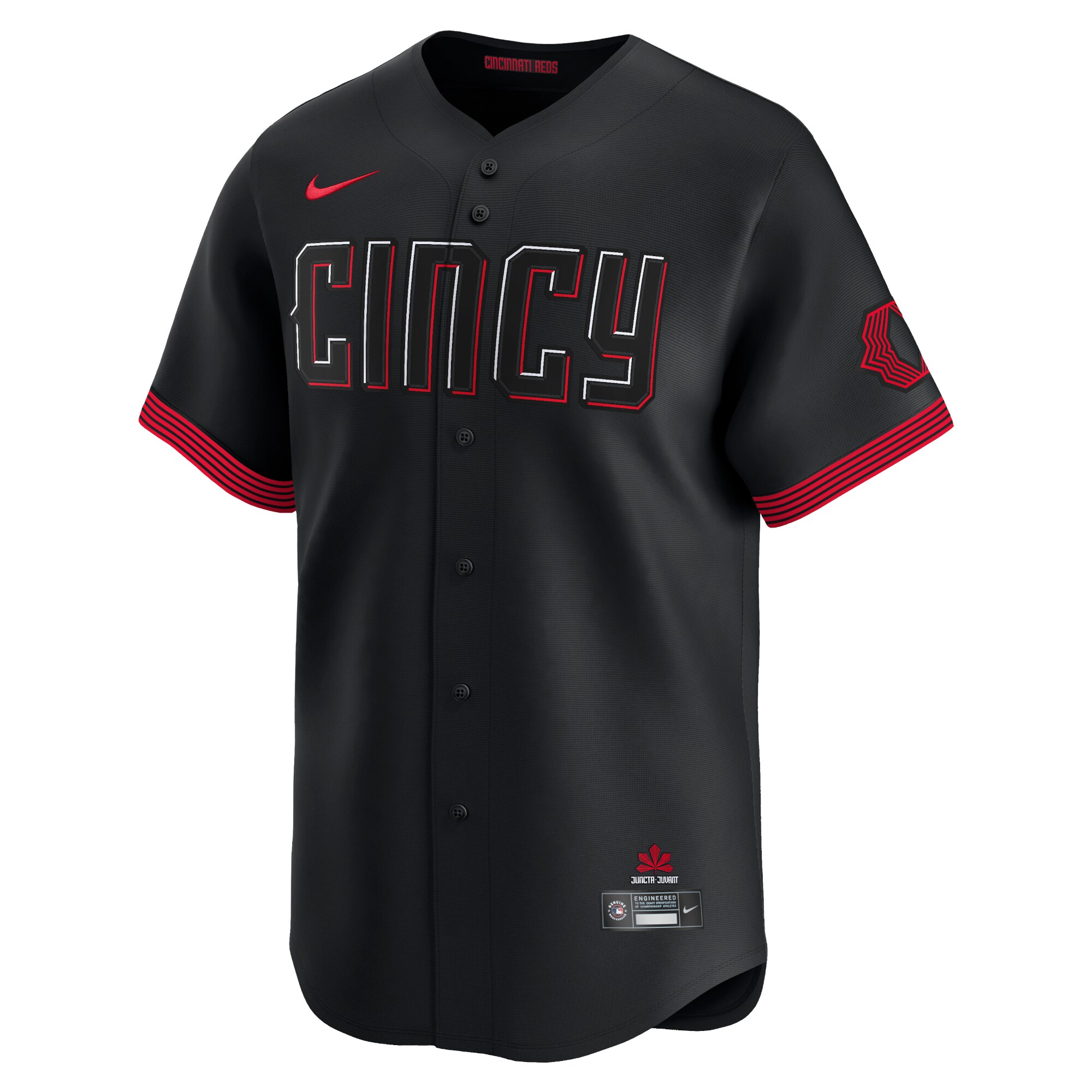 Alternative view of Men's Cincinnati Reds Barry Larkin Black City Connect Limited Player Jersey