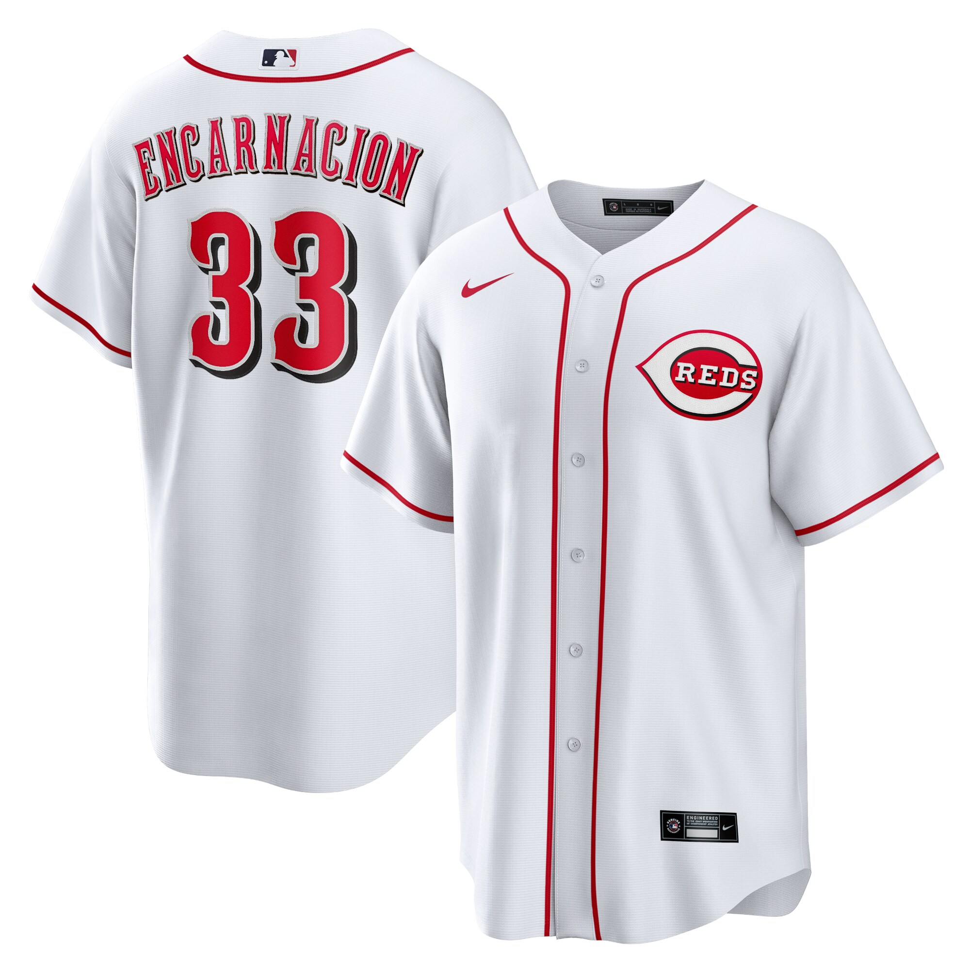 Men's Cincinnati Reds Christian Encarnacion-Strand White Home Jersey