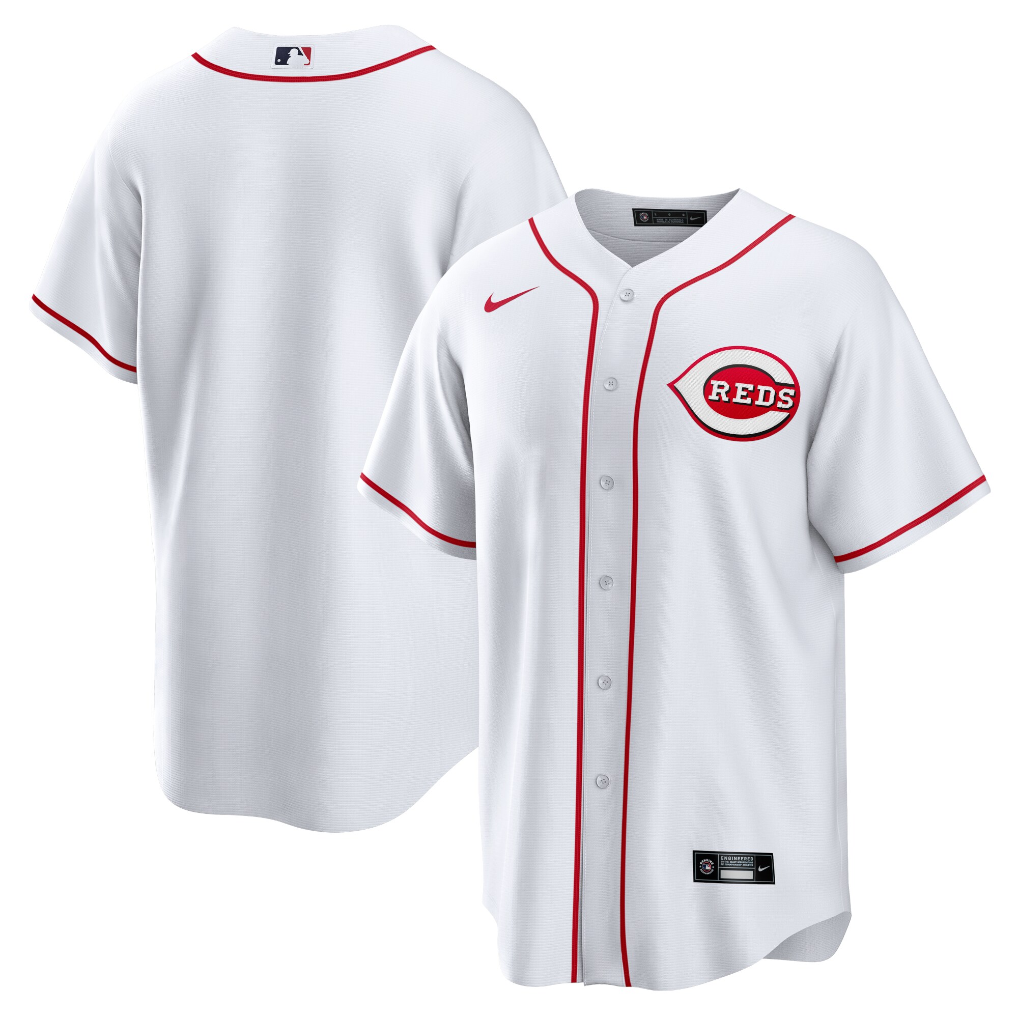 Men's Cincinnati Reds White Home Team Jersey